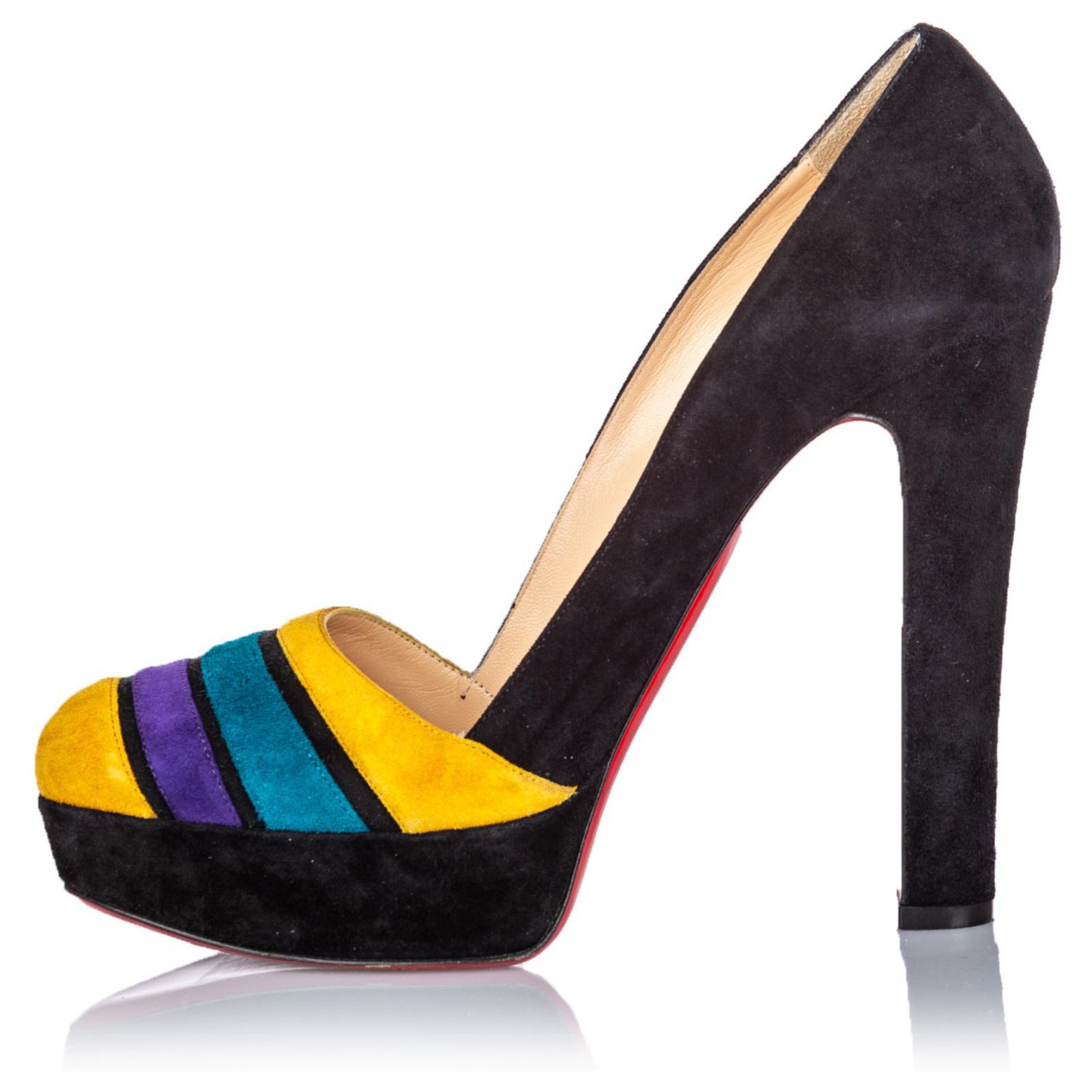escarpins multicolores pas cher