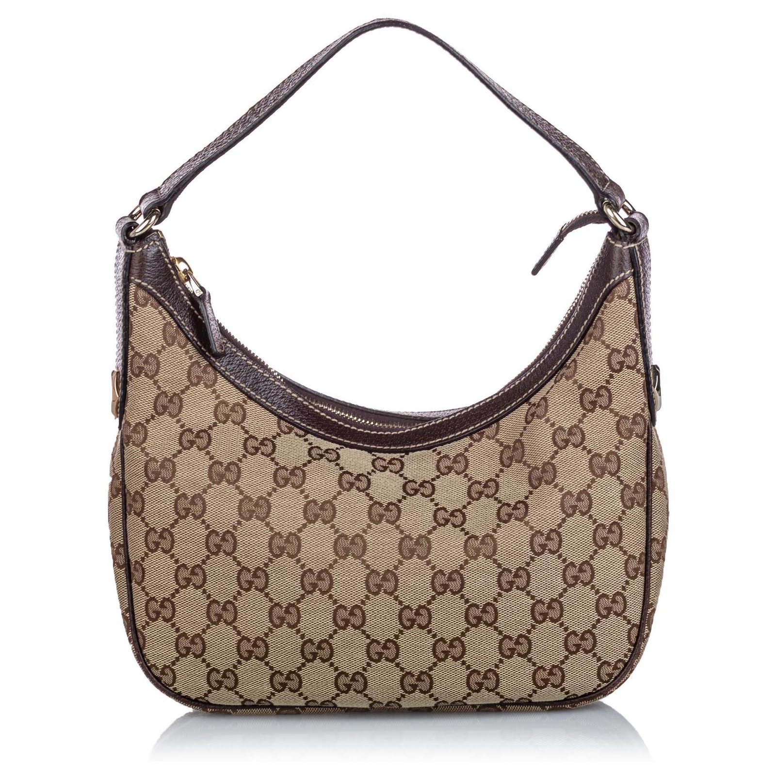 Gucci Brown Canvas Web Reins Shoulder Bag QFB2352B0H001