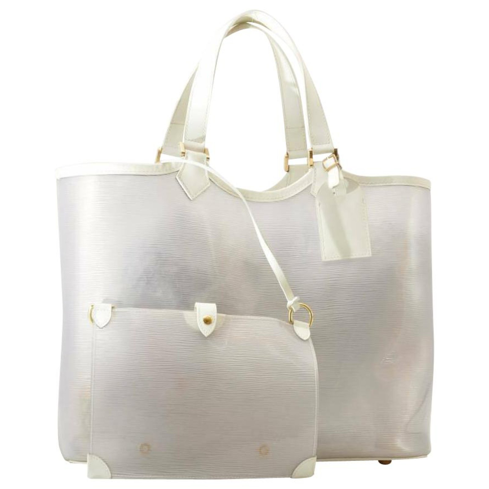 Louis Vuitton Lagoon Bay White Leather ref.153856 - Joli Closet