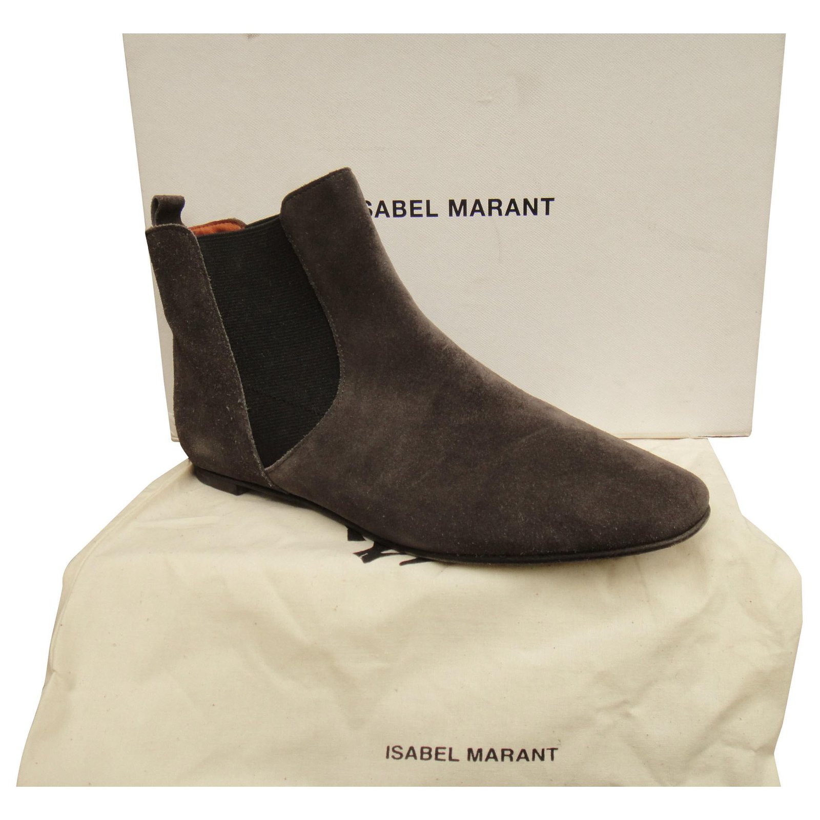 Isabel Marant Isabel Marant Boots Size 38 Perfect Condition Ankle Boots Deerskin Grey Ref Joli Closet
