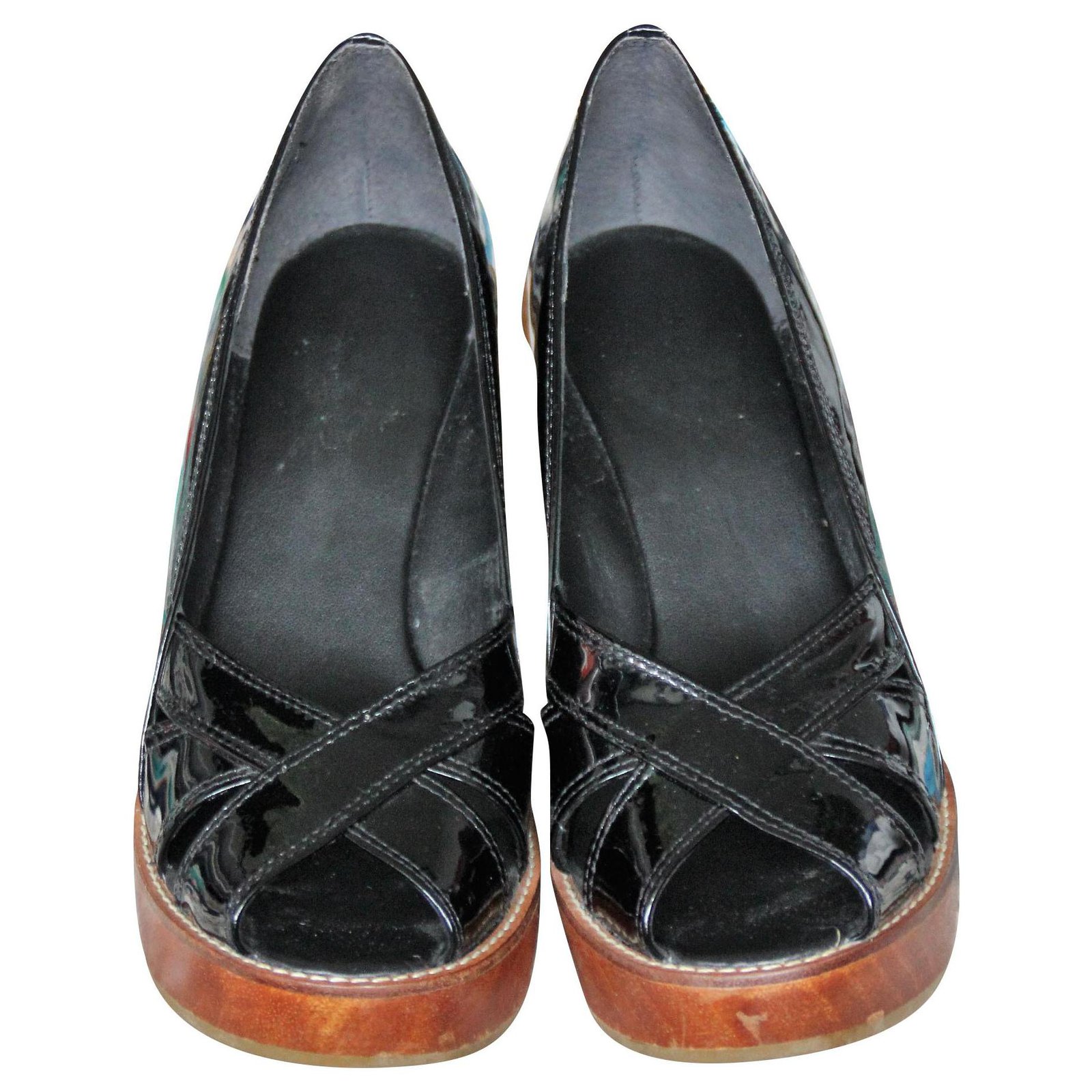vintage leather heels