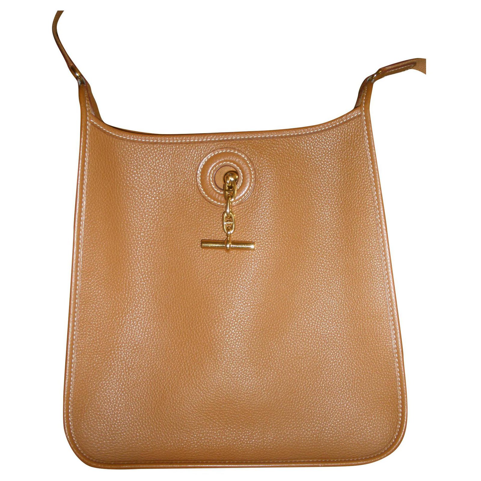 Hermès HERMES VESPA PM LightBrown Shoulder Bag Epson Leather + dustbag  Cognac ref.154552 - Joli Closet