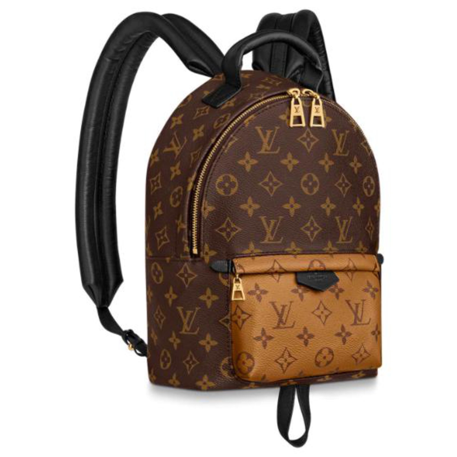 Palm springs cloth backpack Louis Vuitton Brown in Cloth - 33249359
