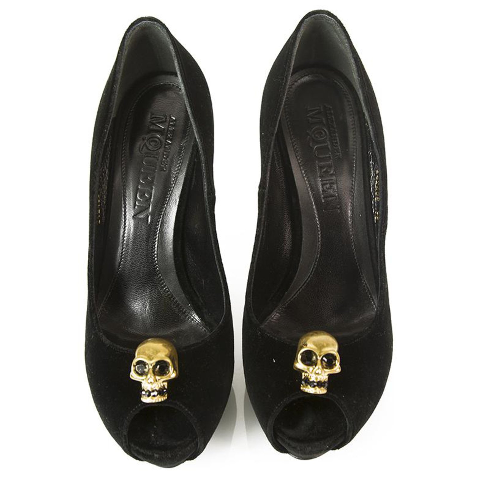 Alexander McQueen, Shoes, Alexander Mcqueen Skull Zipper High Heels