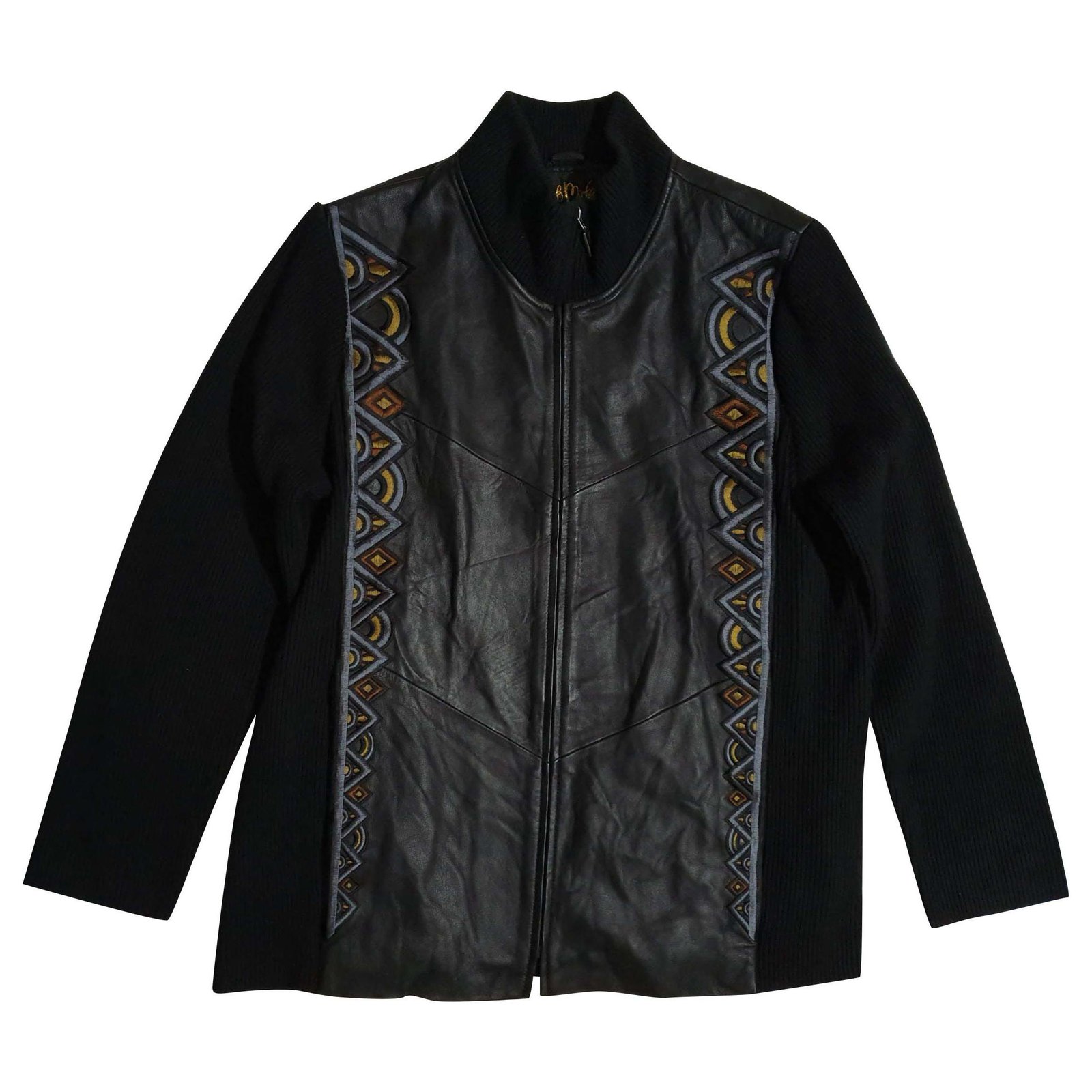 Bob Mackie Jackets Black Leather Cotton ref.156075 - Joli Closet