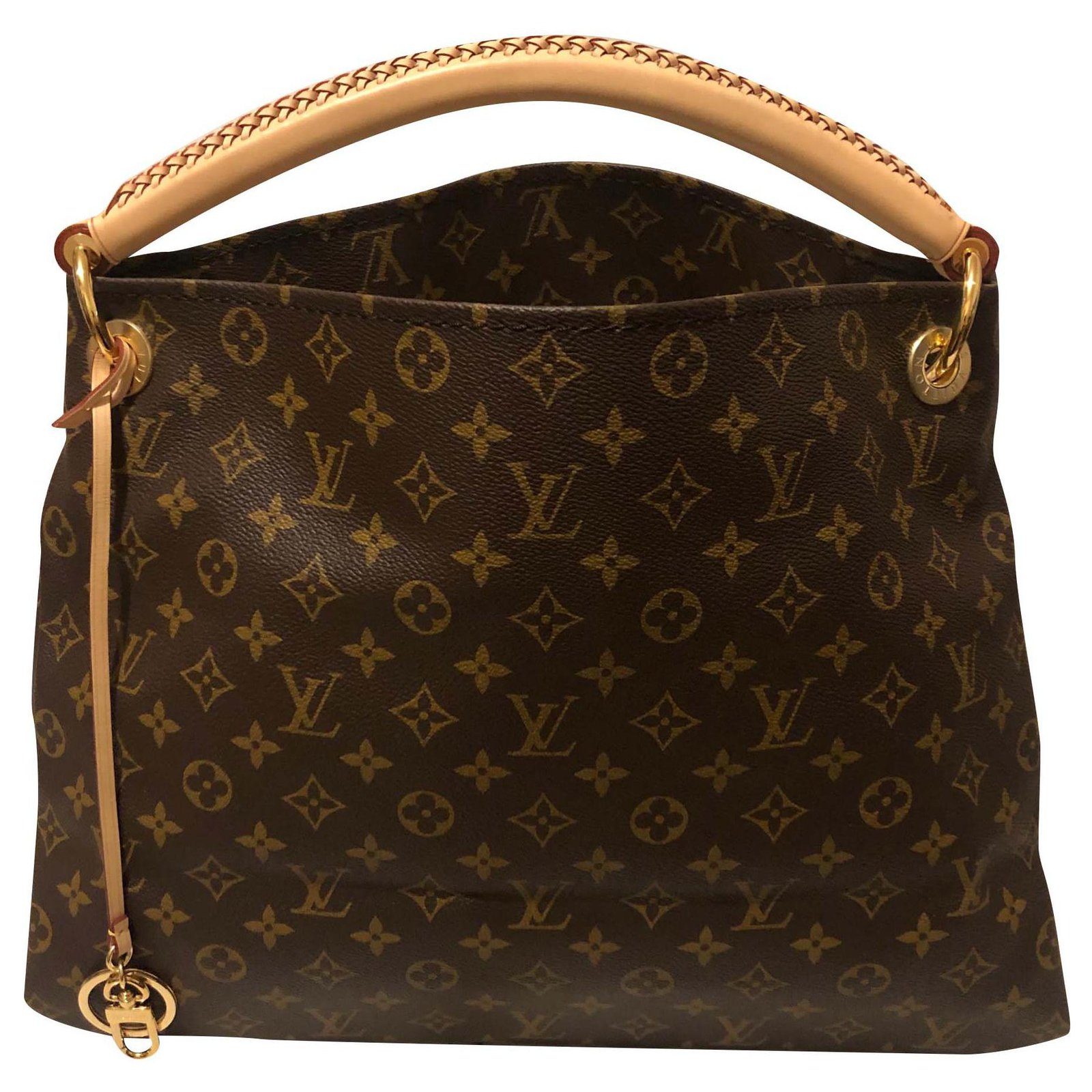 Louis Vuitton Artsy MM Handbag in Brown Monogram Canvas Cloth ref