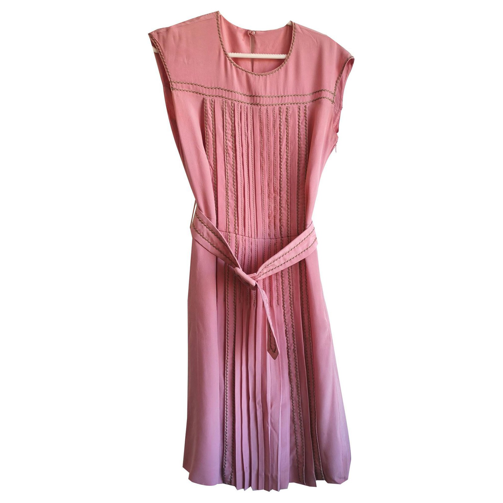 pink prada dress