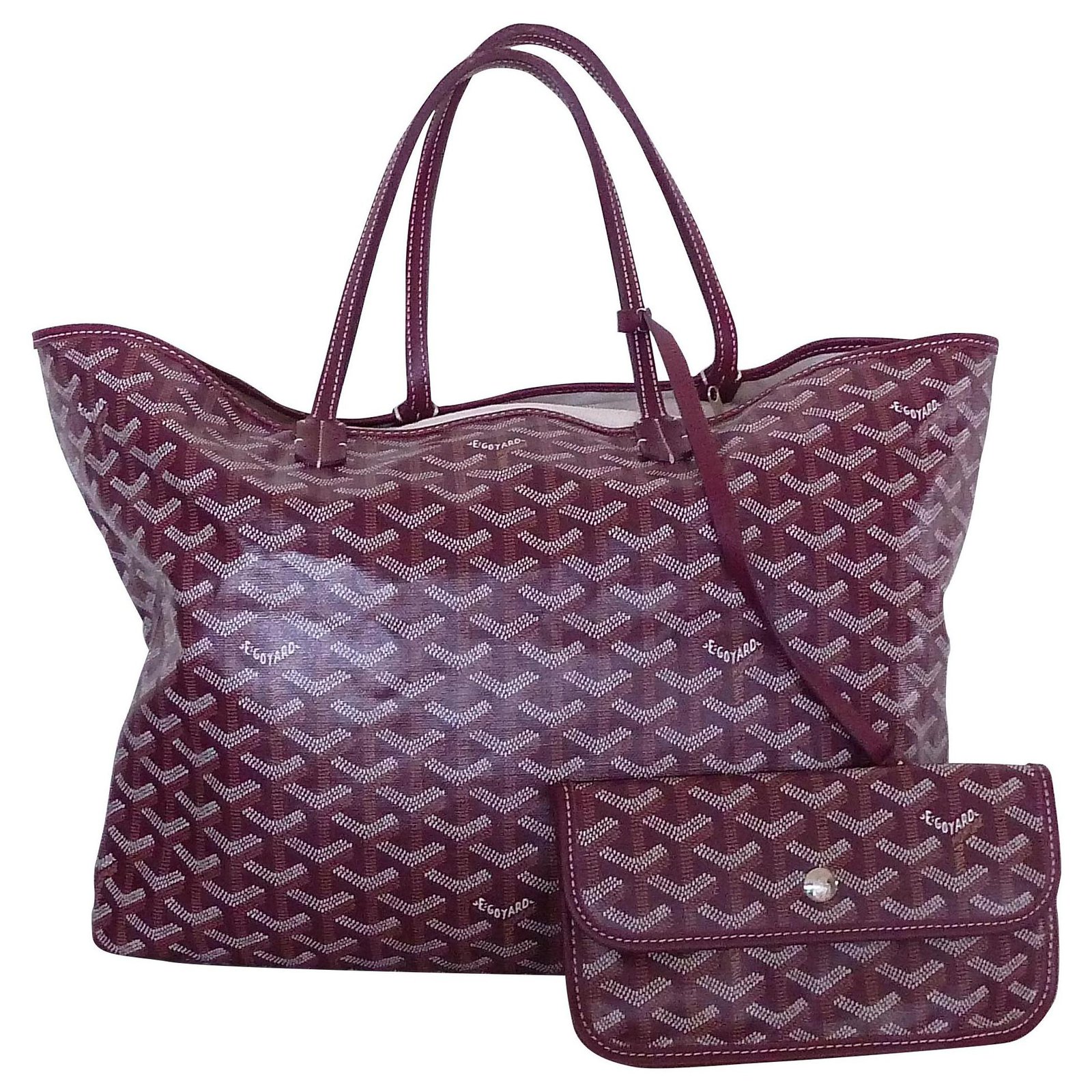 Goyard, Bags, Goyard Goyard Comor Purple Unisex Pvc Leather Tote Bag