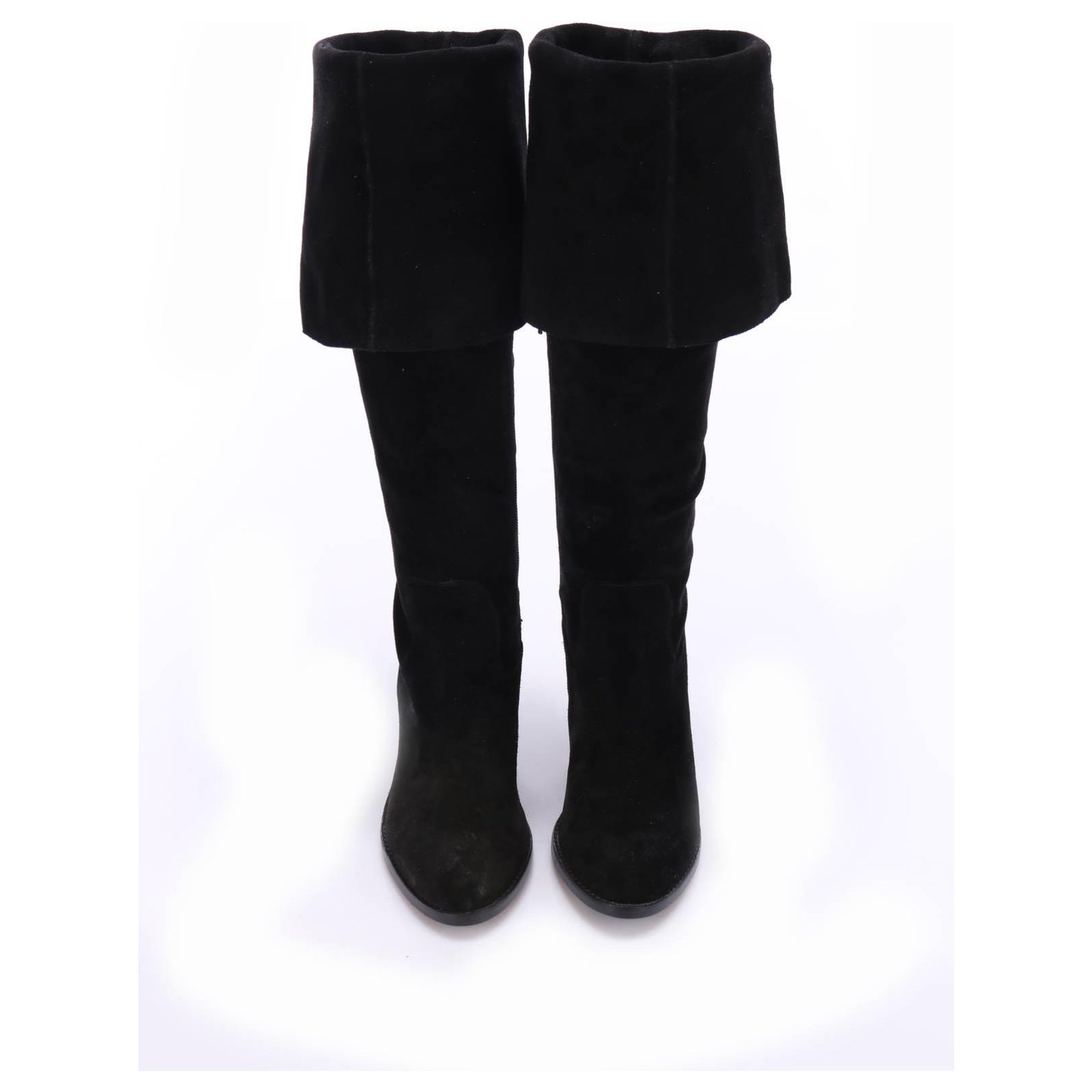 vince camuto black suede boots