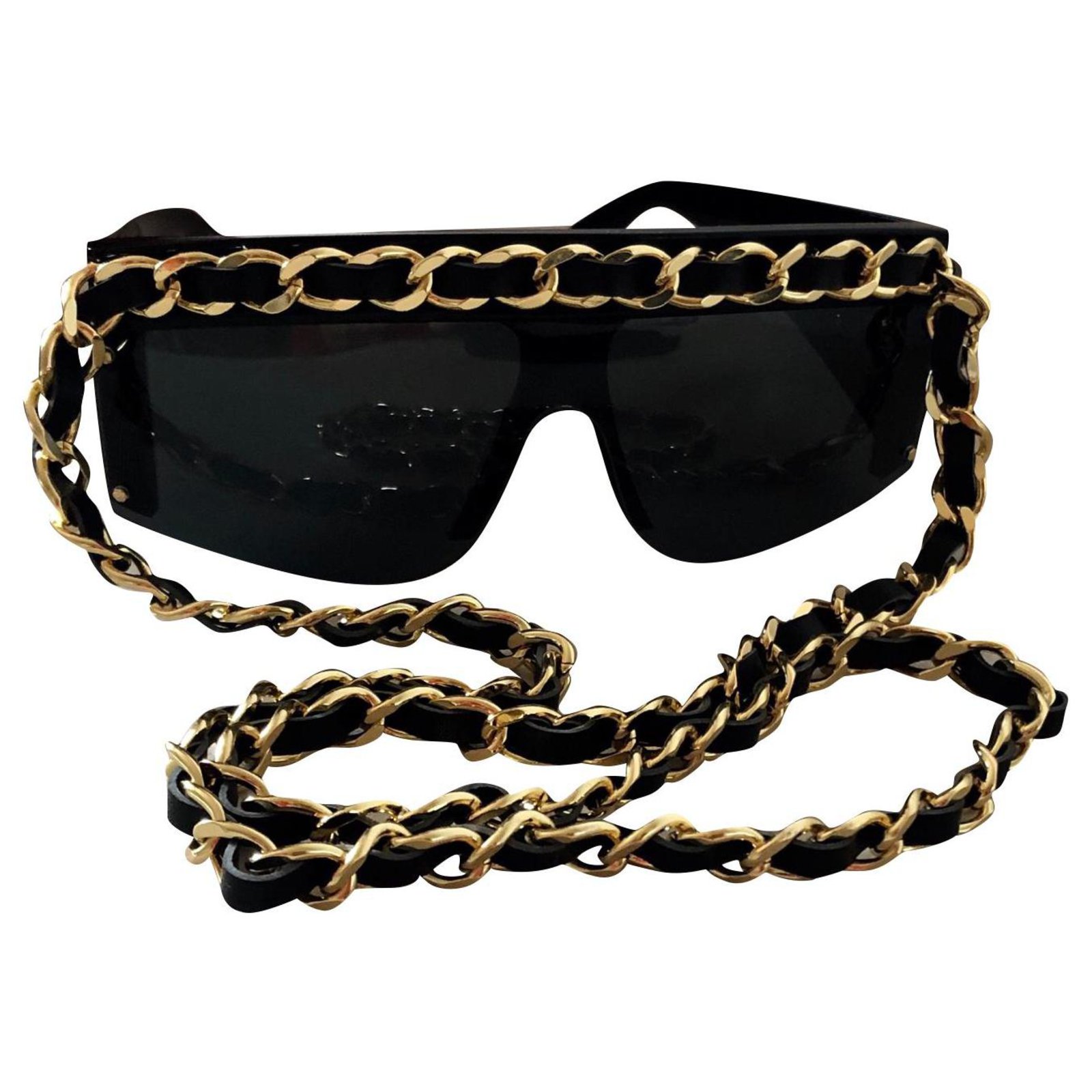 Chanel 1992 Large Gold Logo Necklace/Belt