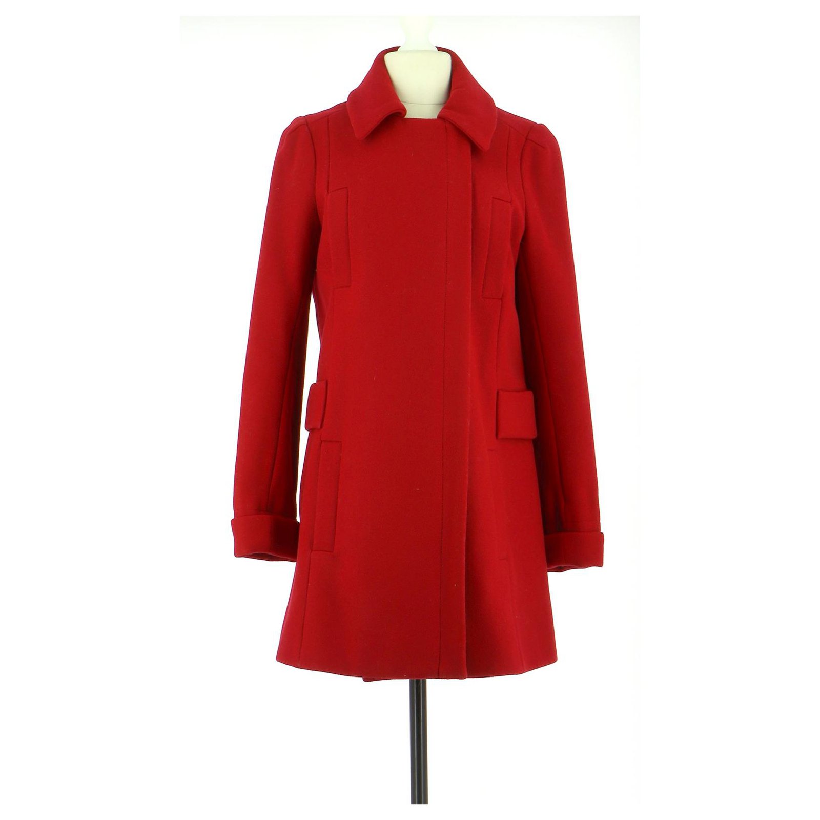 manteau comptoir des cotonniers rouge
