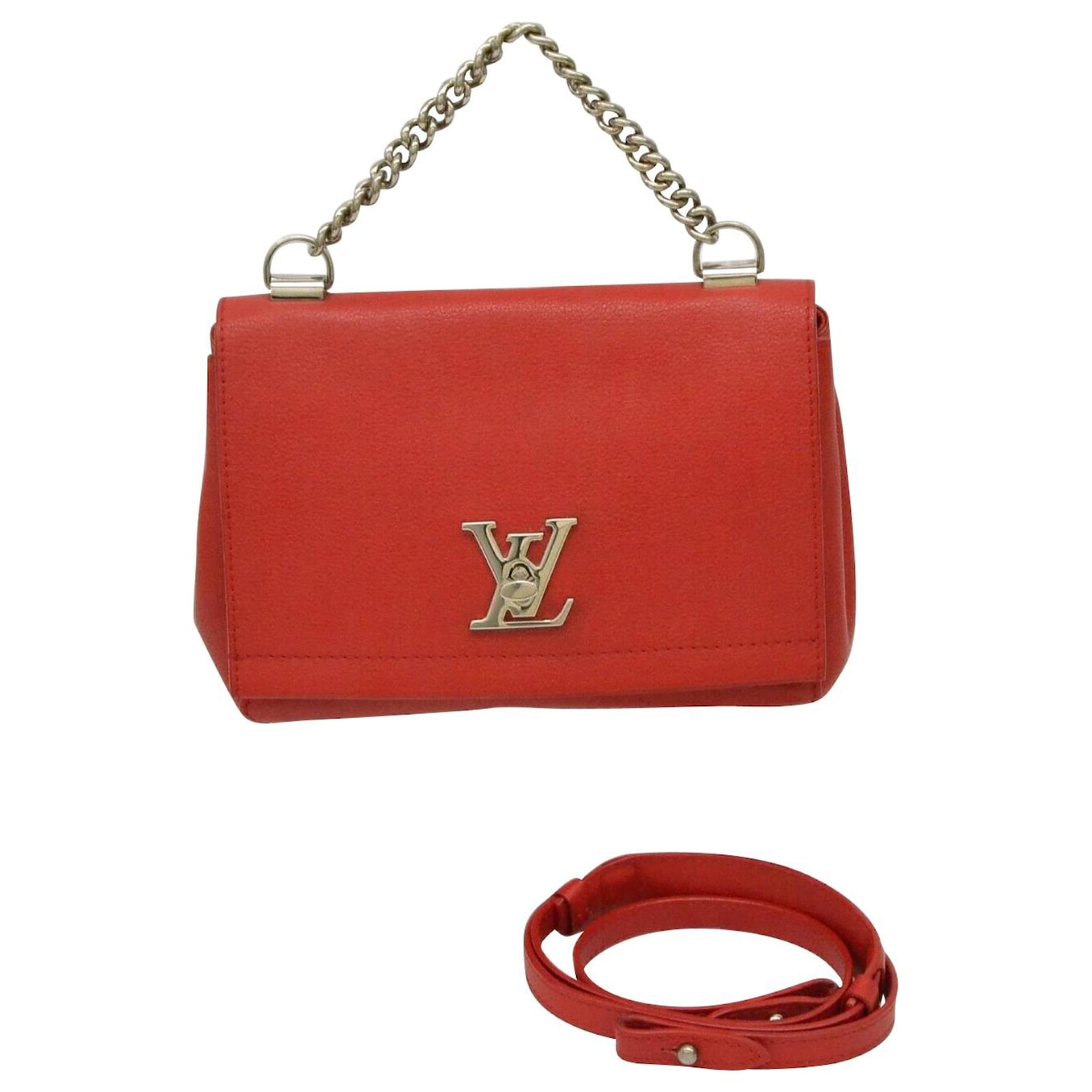 Sac à bandoulière Louis Vuitton Cuir Rouge ref.157709 Joli Closet