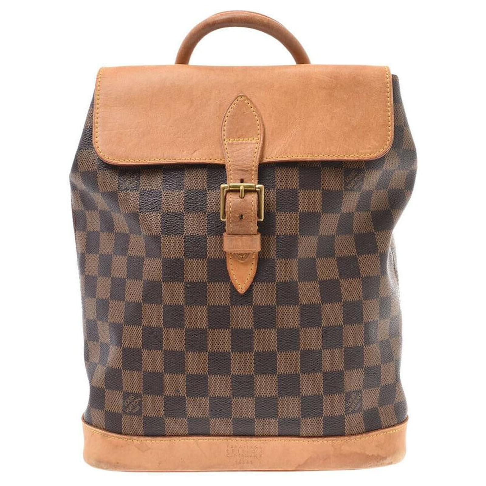 Louis Vuitton Backpack Brown Leather ref.158031 Joli Closet