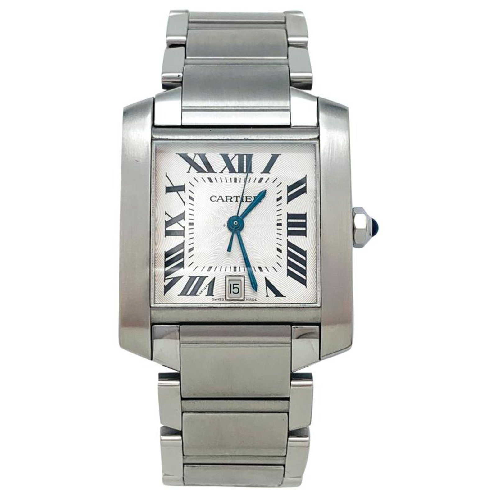 cartier tank francaise with date