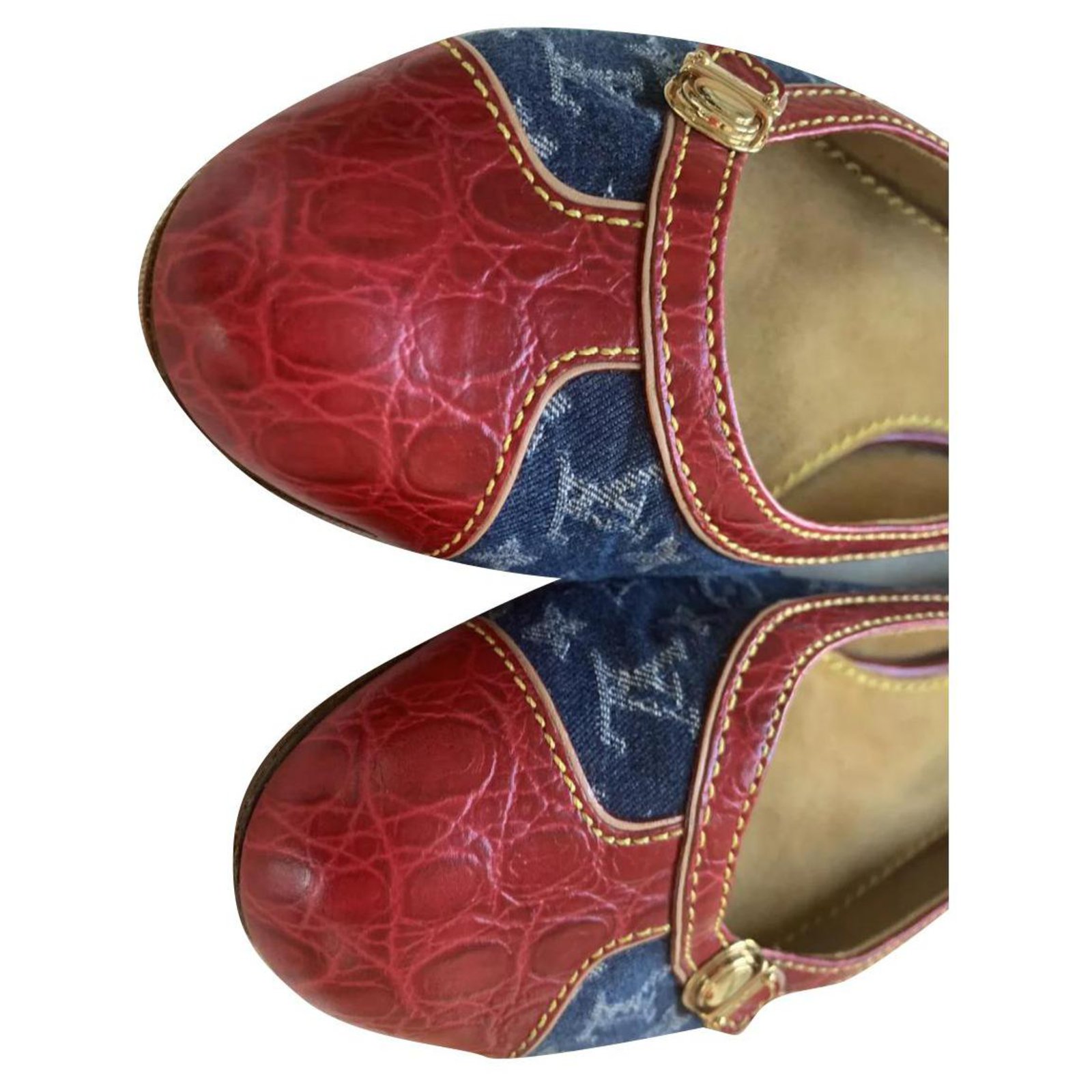 louis vuitton red bottom flats