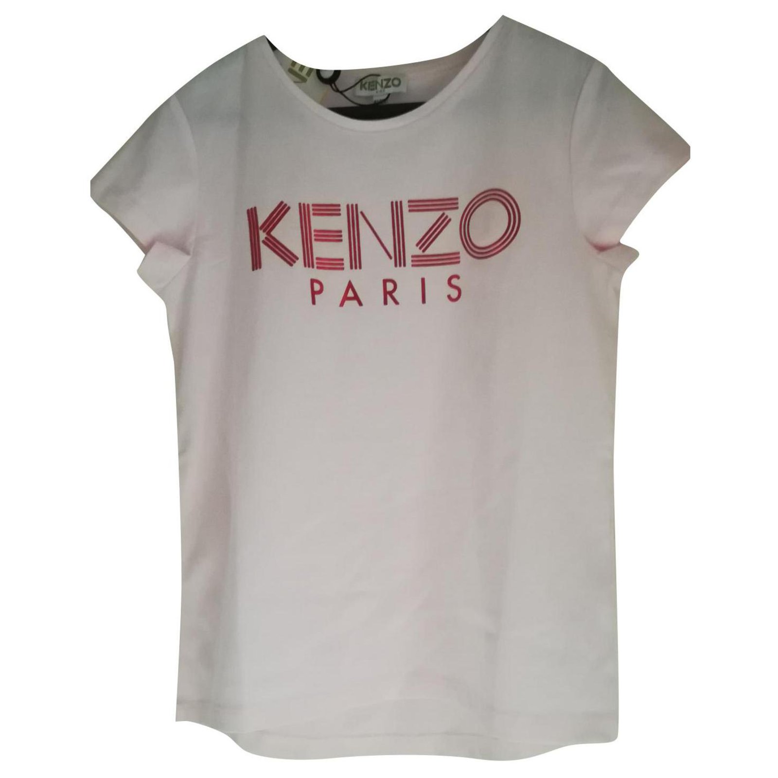 New Kenzo Girl T-Shirt 8 ans Pink Cotton ref.158377 - Joli Closet
