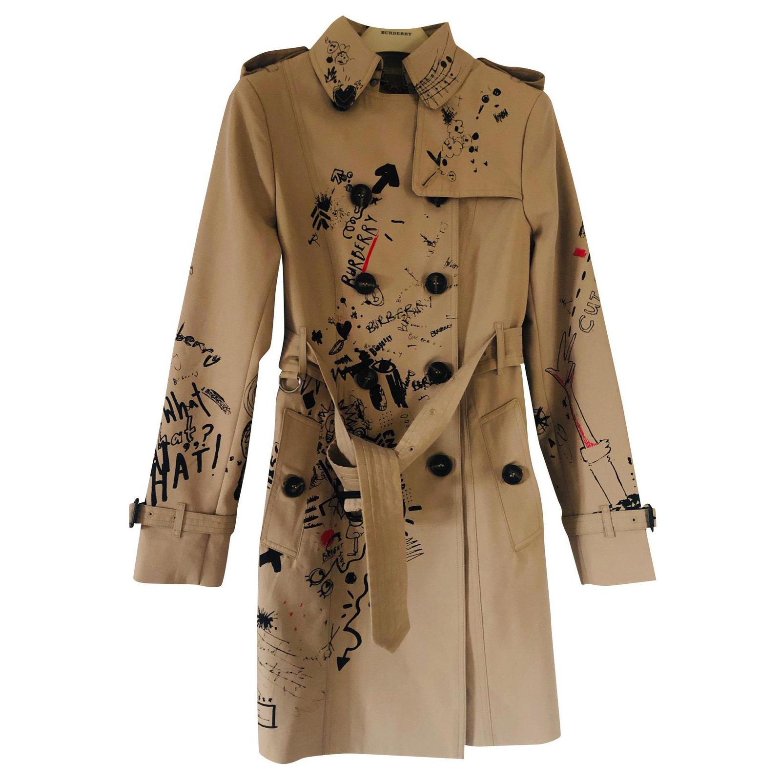 burberry doodle trench coat