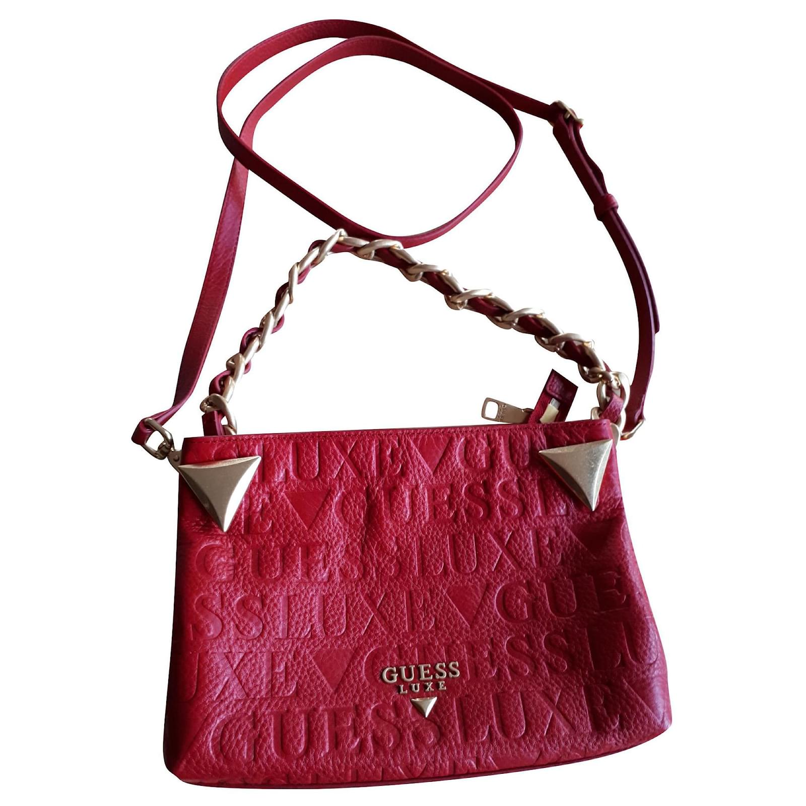 Guess Leather purse Red ref.158430 - Joli Closet