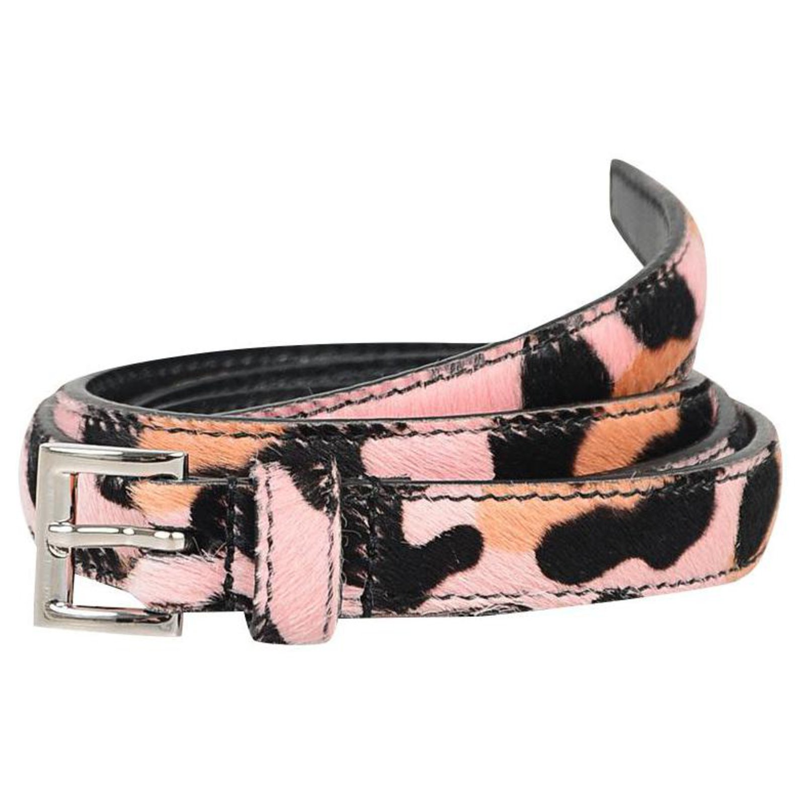 Prada belt Pink Pony hair  - Joli Closet