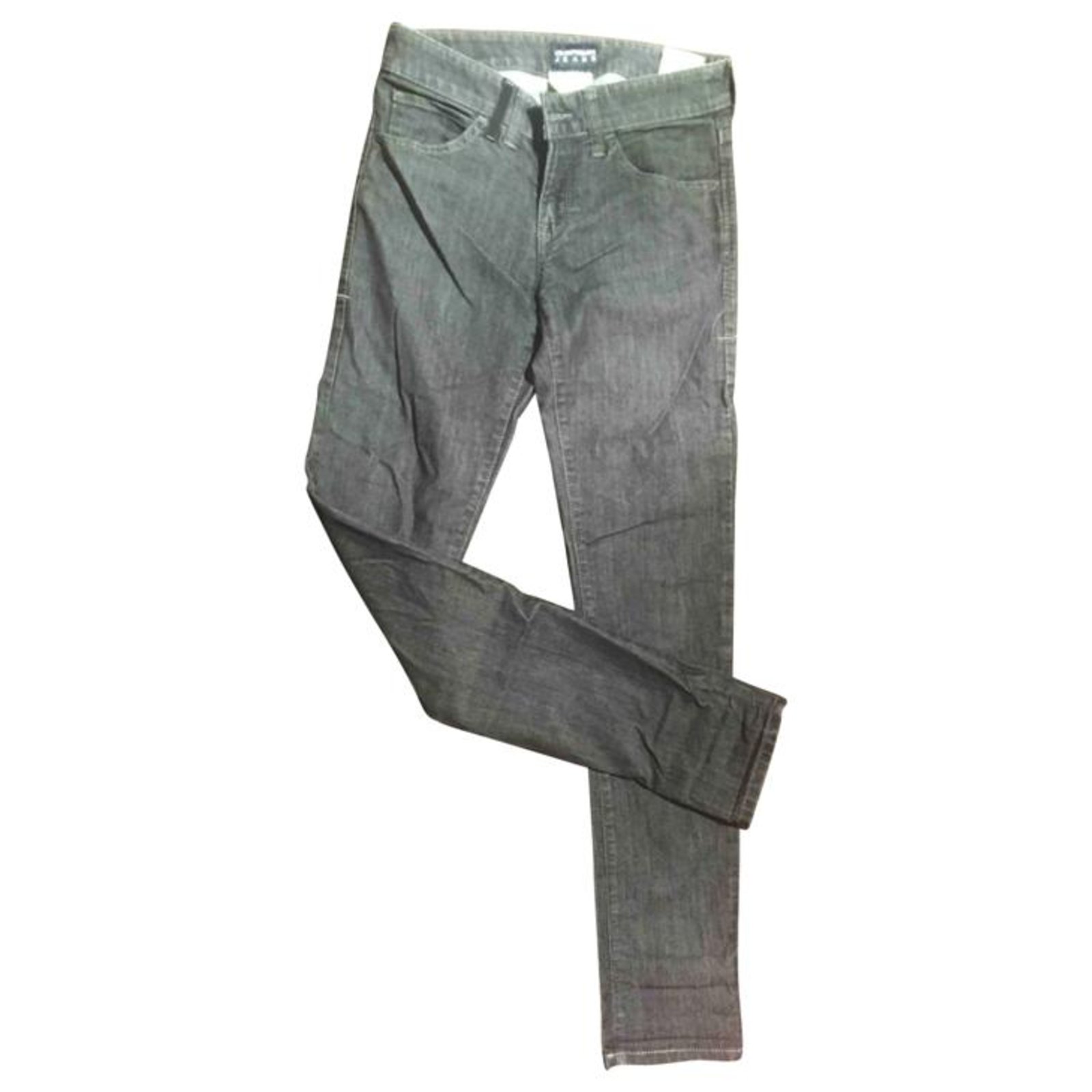 grey cotton jeans