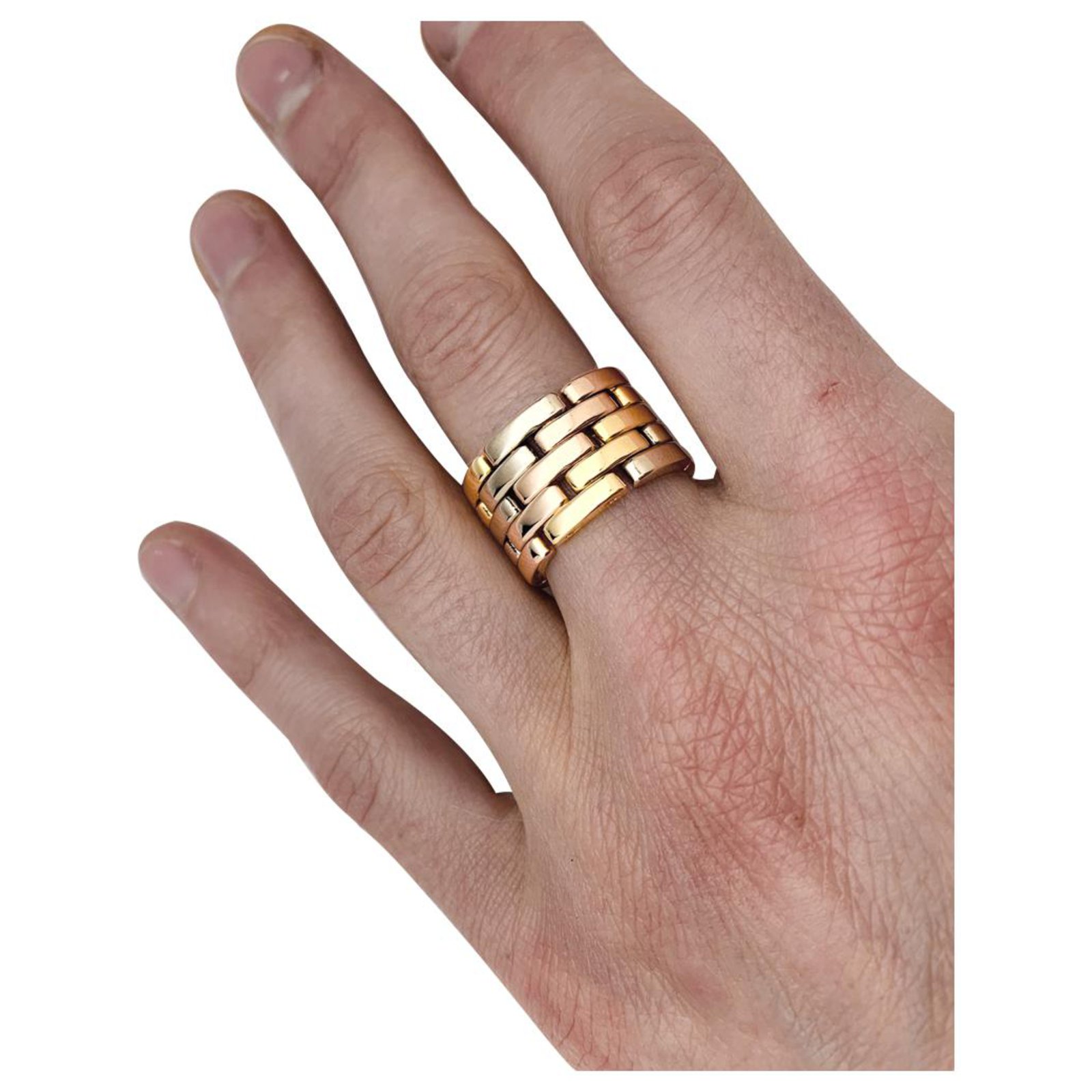 cartier three gold rings