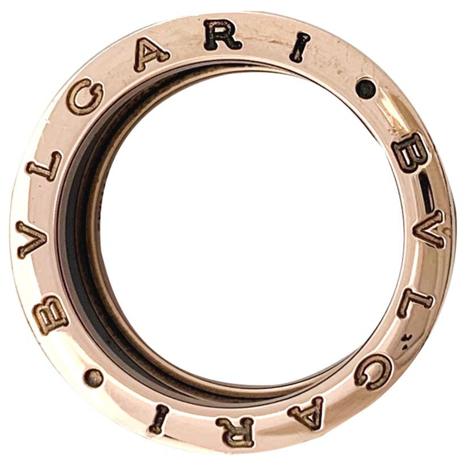 Bulgari Bulgari Ring B Zero1 Pink Gold And Ceramic Rings Other Pink Gold Other Ref 1525 Joli Closet