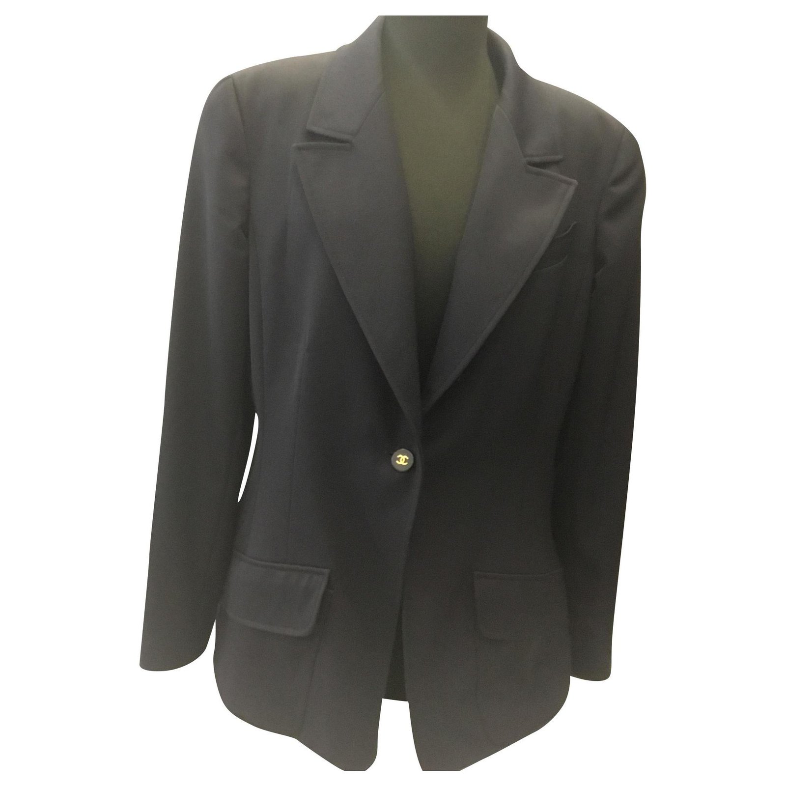 Chanel Blazer Blue Wool ref.159056 - Joli Closet