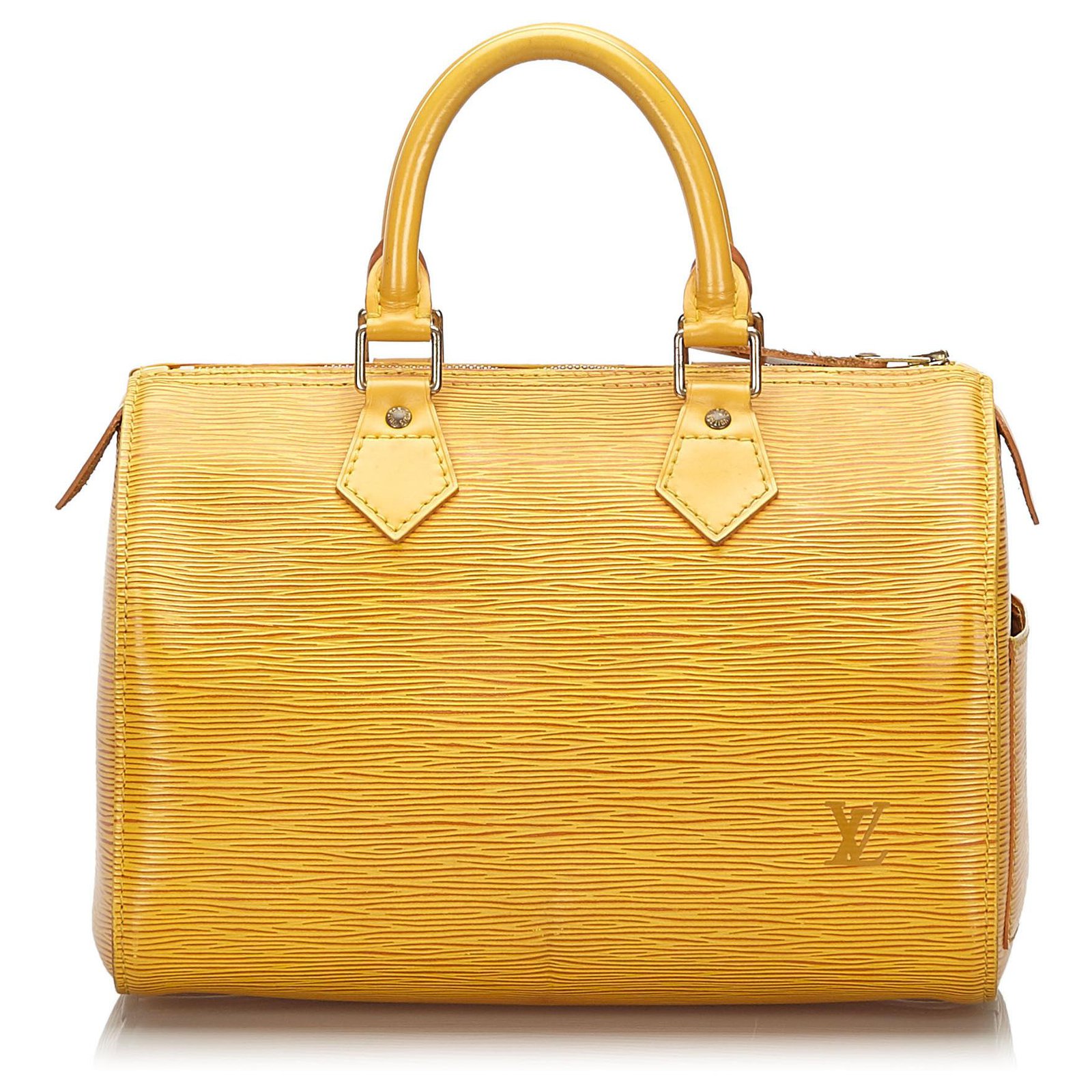 Louis Vuitton Yellow EPI Leather Speedy 25