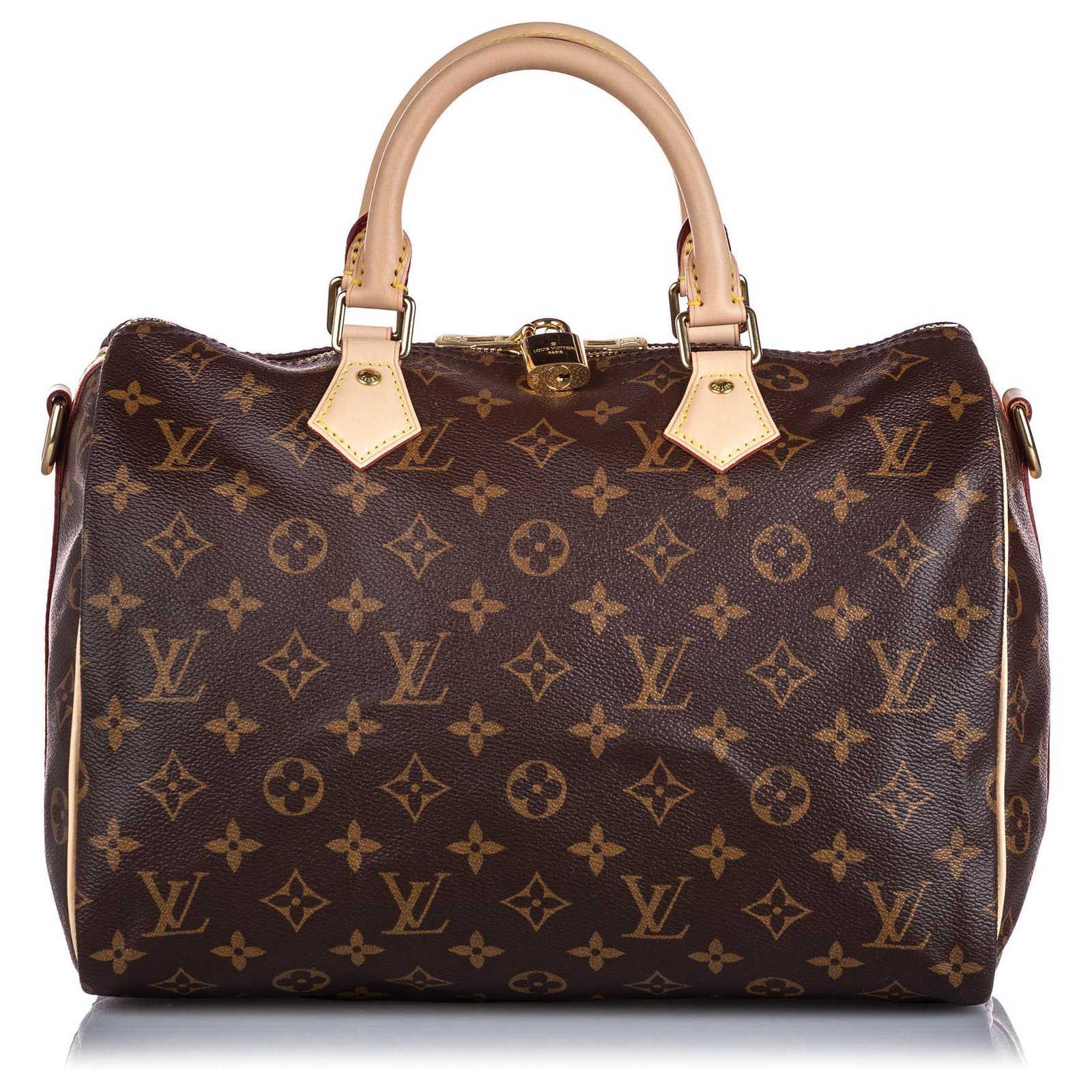 Louis Vuitton Brown Monogram Speedy Bandouliere 30 Cloth ref