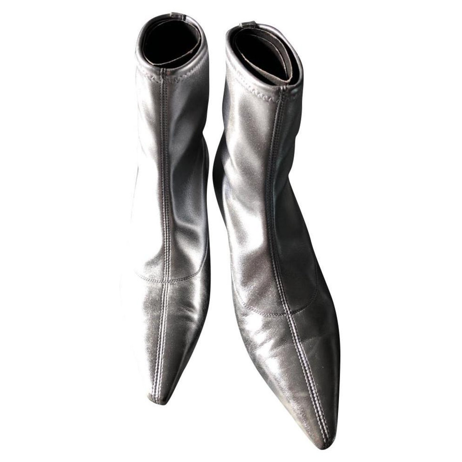 silver boots size 11