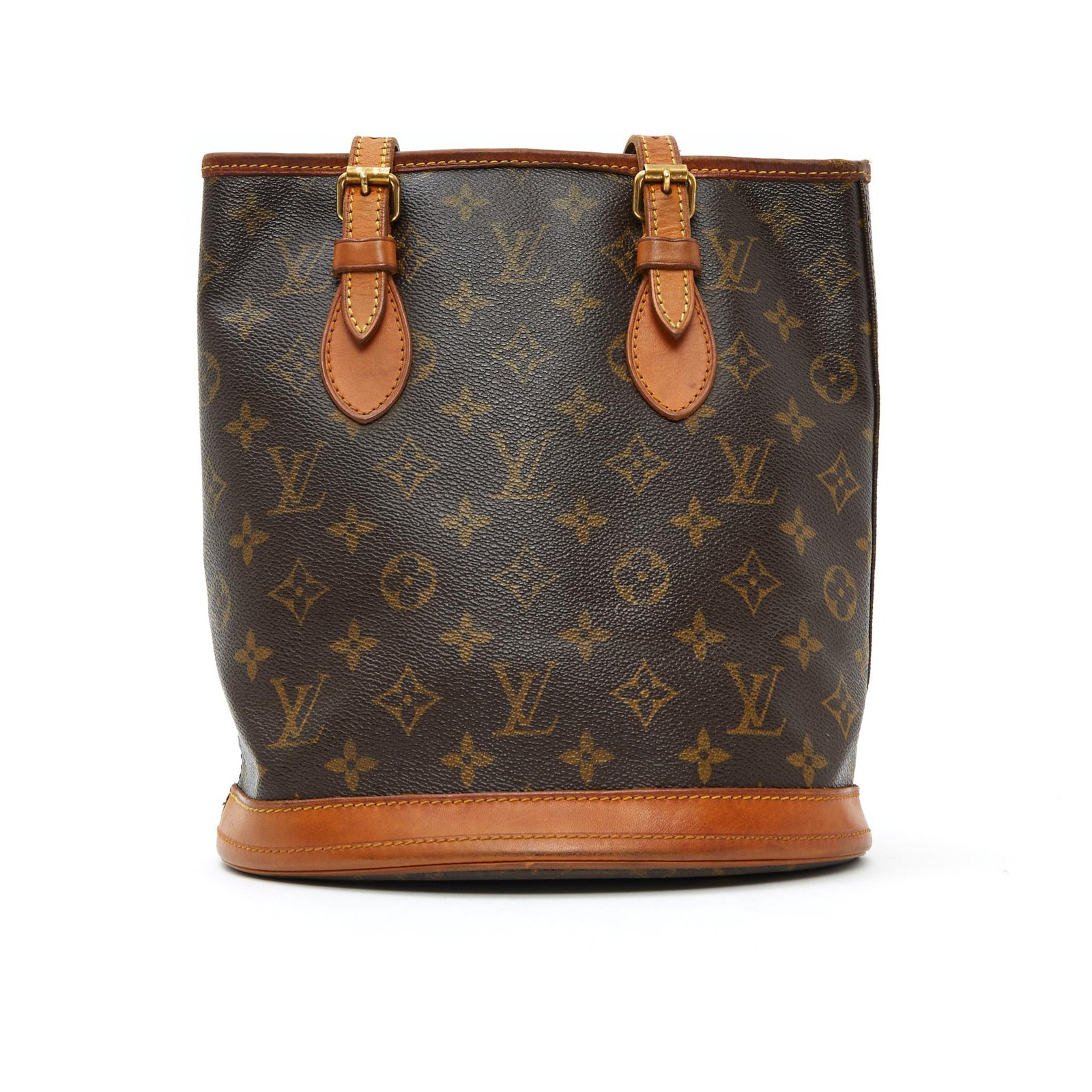 Louis Vuitton Bucket PM Brown Cloth ref.130345 - Joli Closet