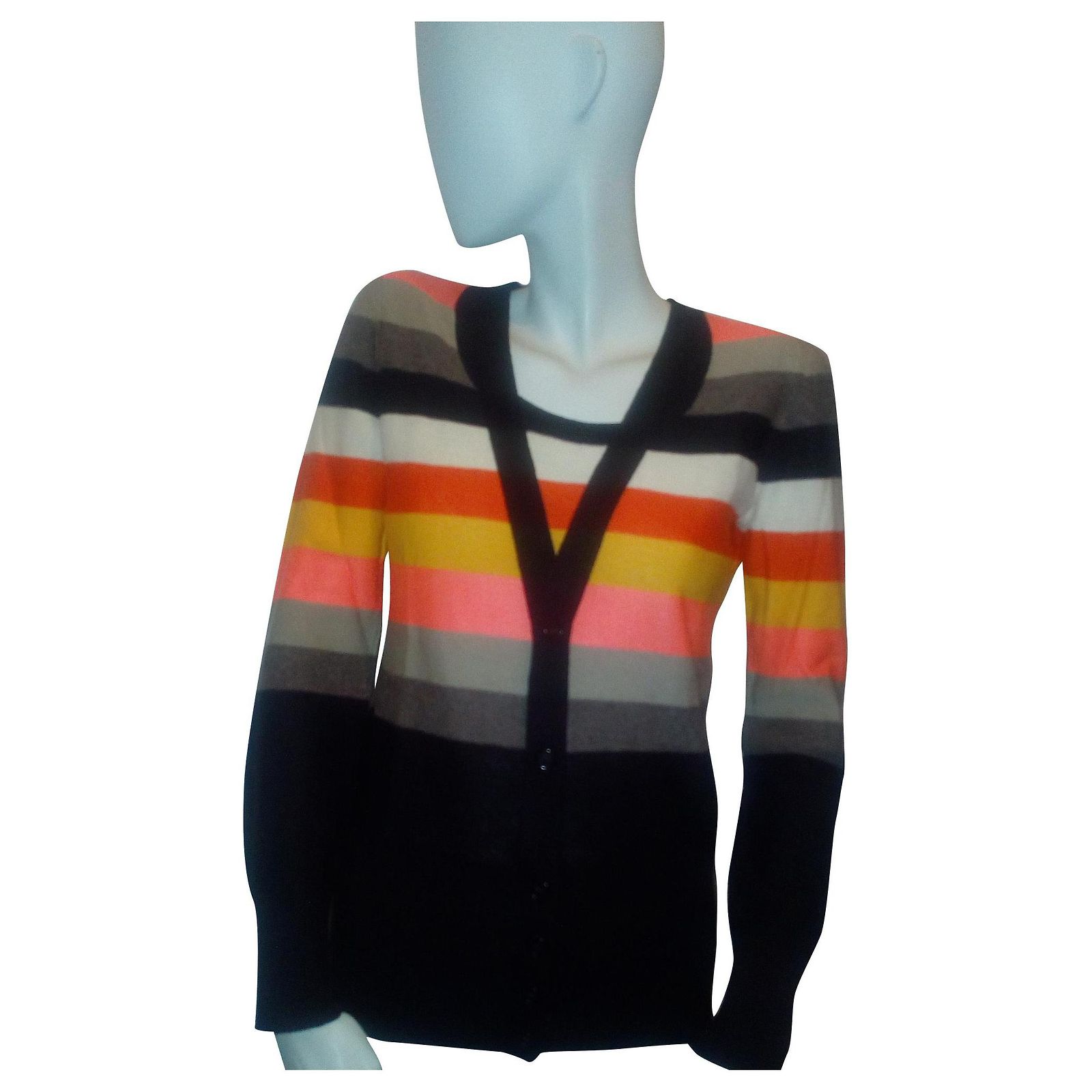 Pull Rayé Sonia Rykiel – Taille 1 – 100% Laine – Occasion Très Bon État