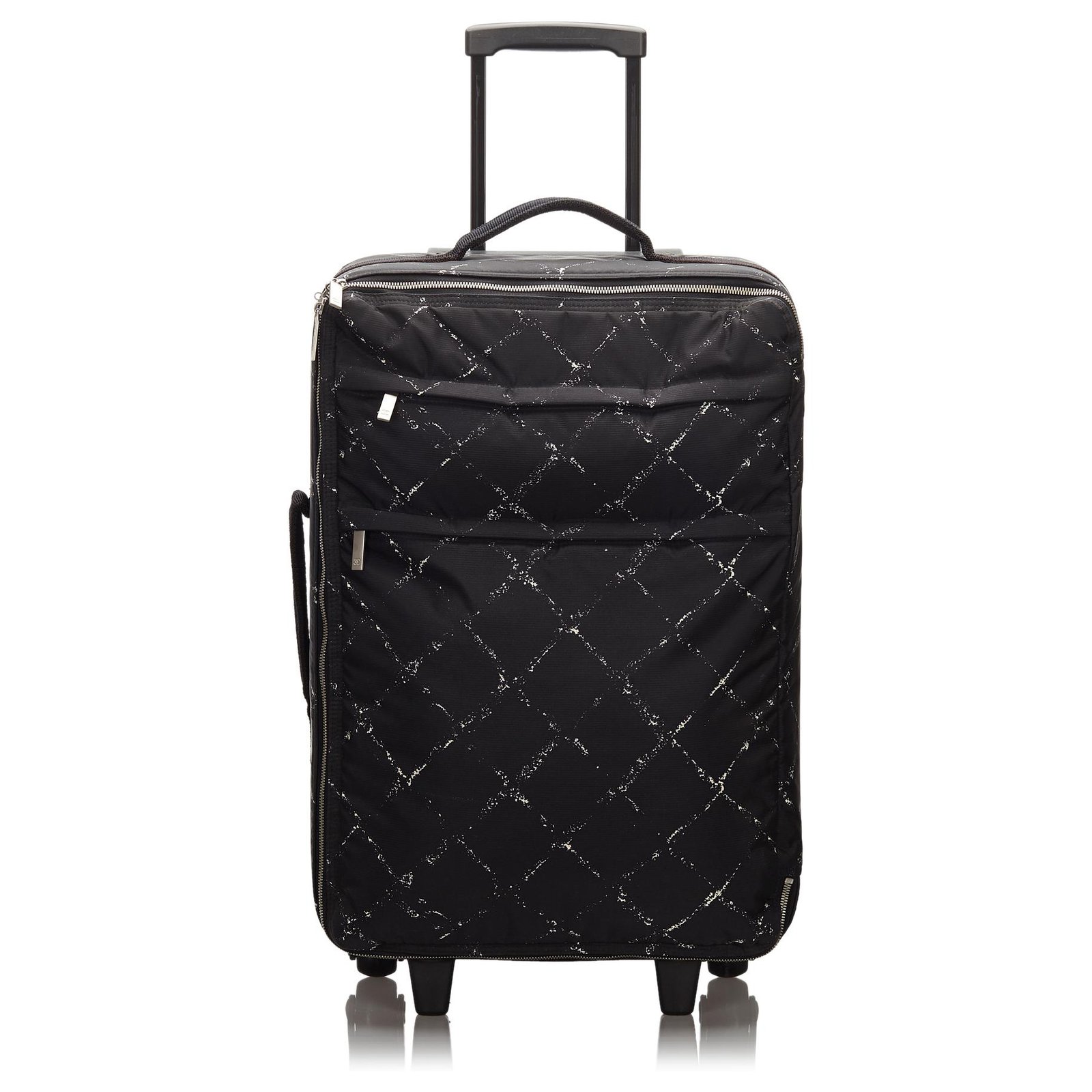 Chanel Vintage Black Nylon Canvas Old Travel Line Satchel Bag – OPA Vintage