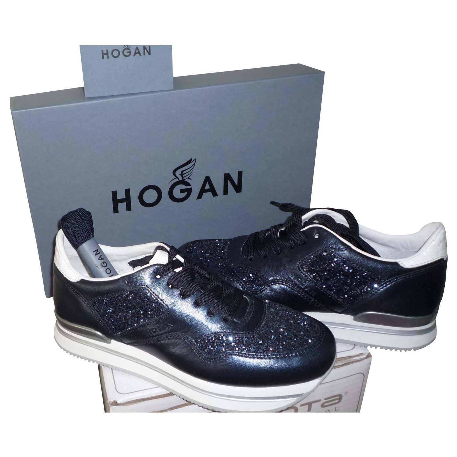 Hogan blue and white Sneakers Leather 