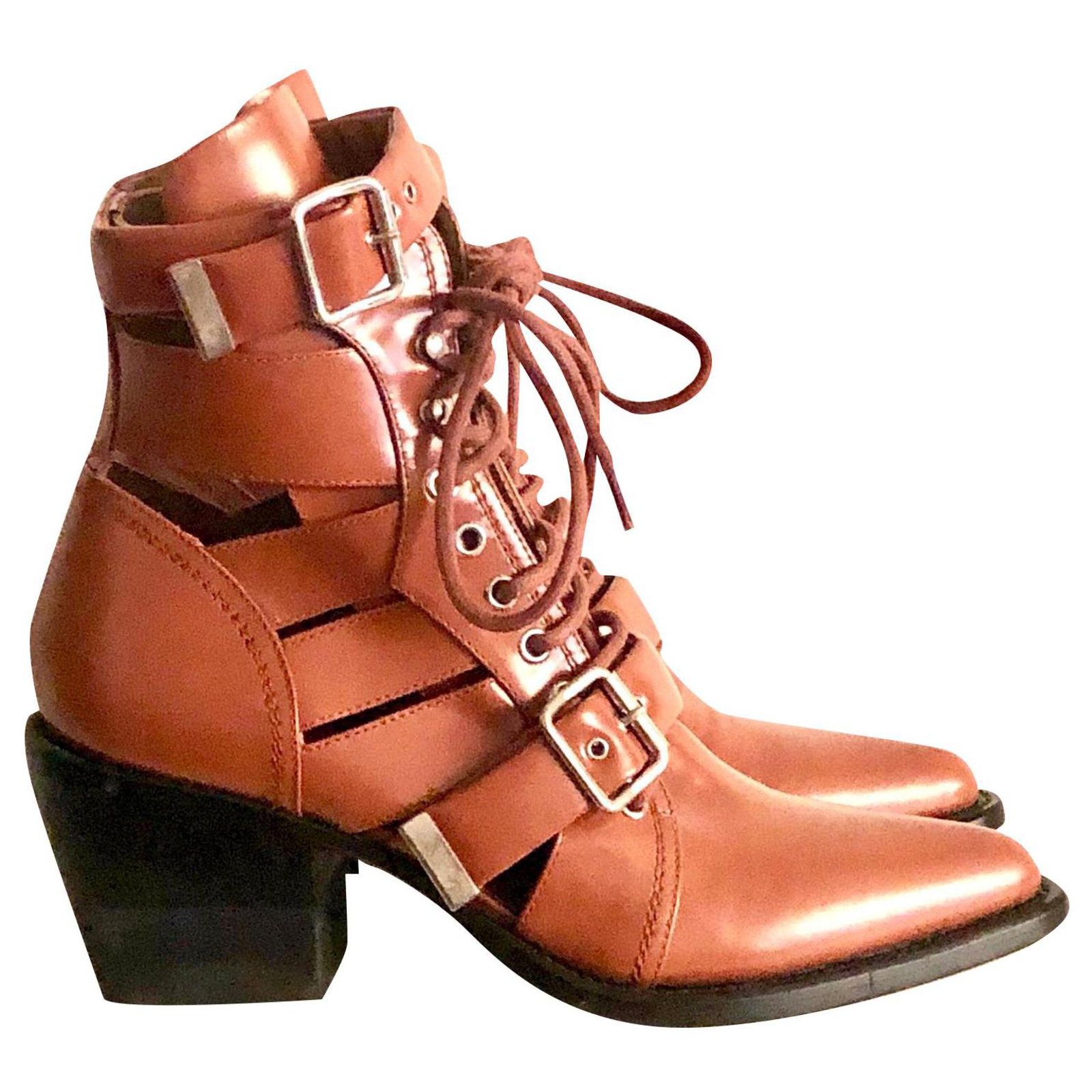 Buy > brown chloe boots > in stock