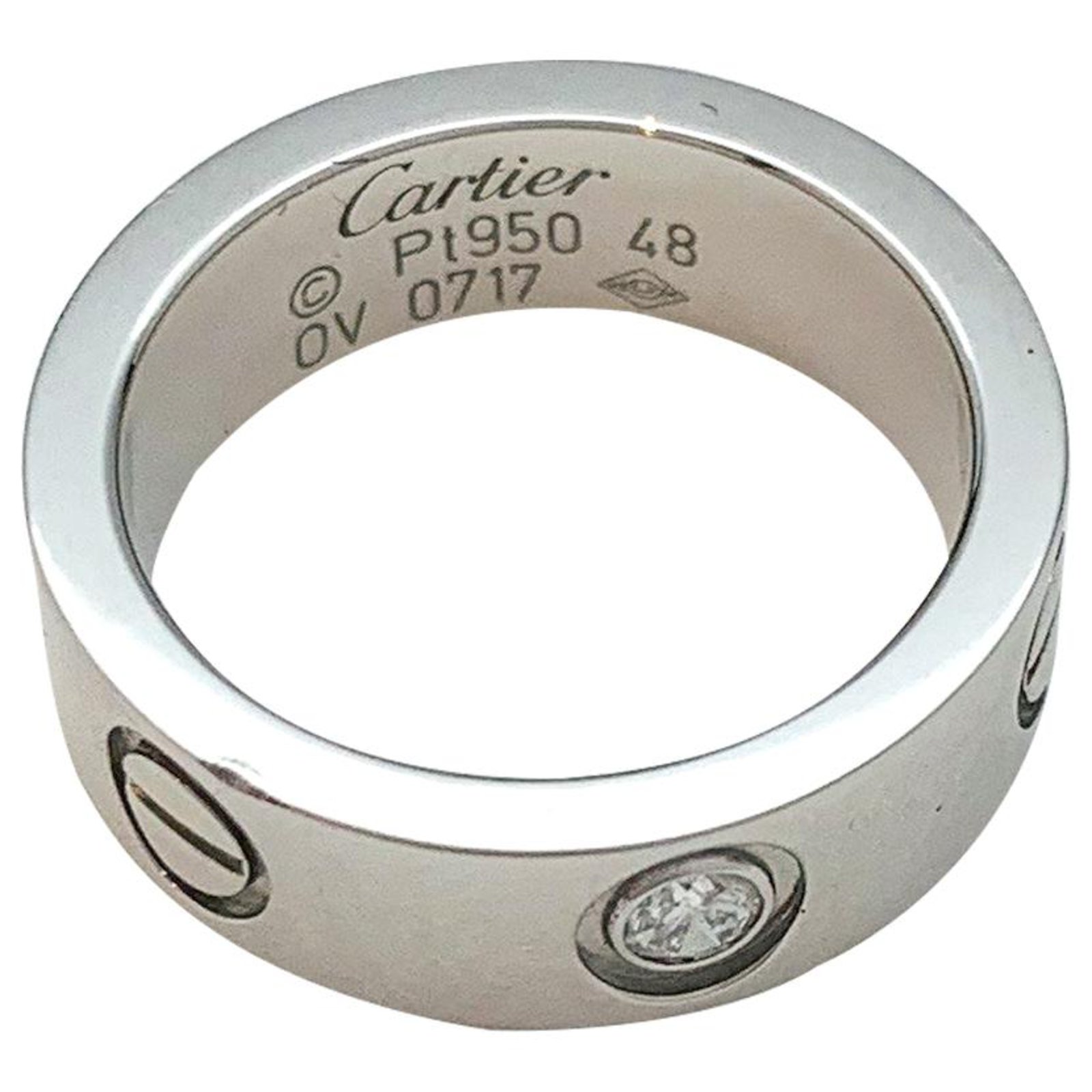 Cartier Cartier ring "Love" model in platinum, diamond. Rings Other