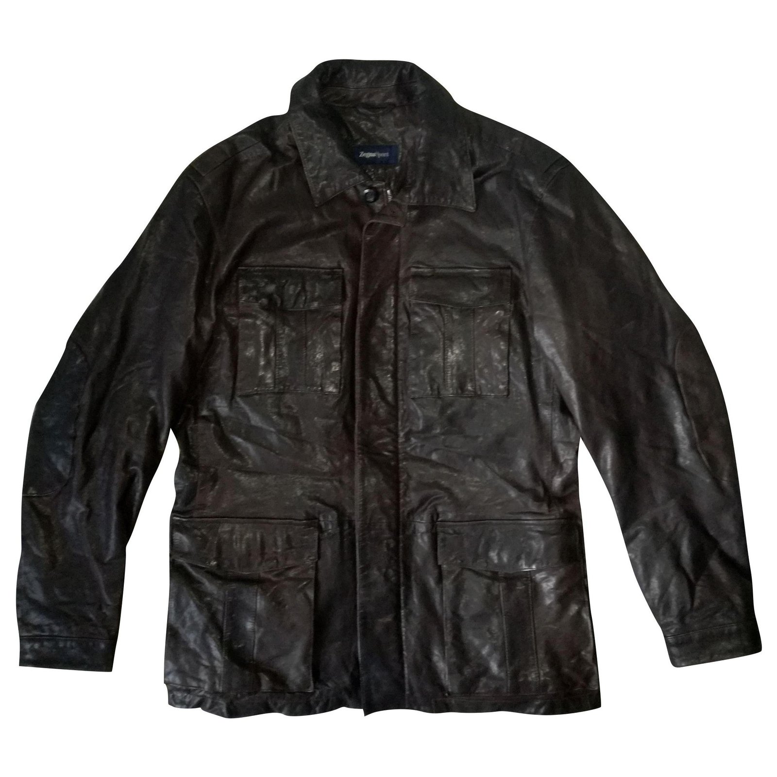 50%OFF Zegna Sport Leather Jacket M asakusa.sub.jp