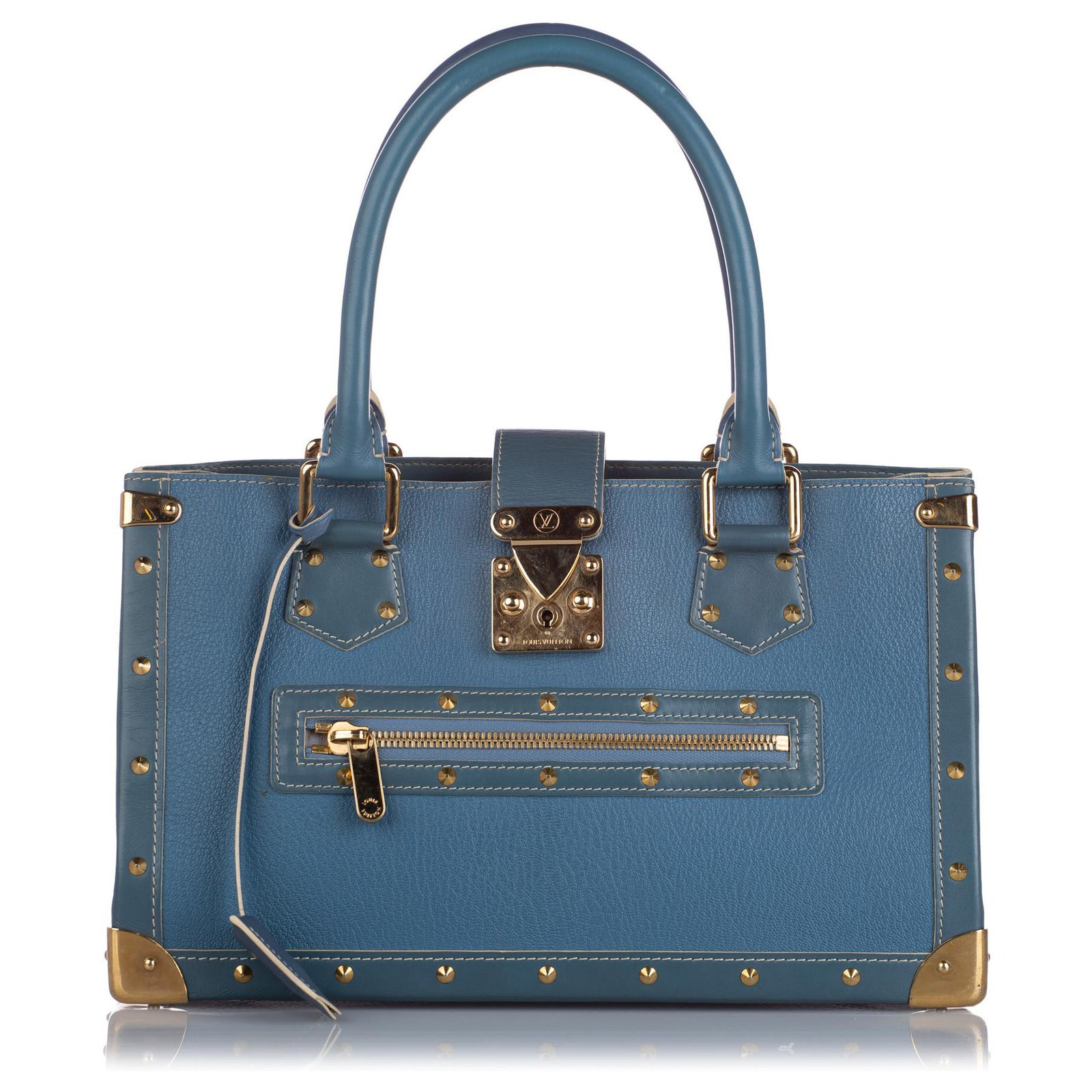 Louis Vuitton, Bags, Louis Vuitton Blue Suhali Le Fabuleux Leather Bag