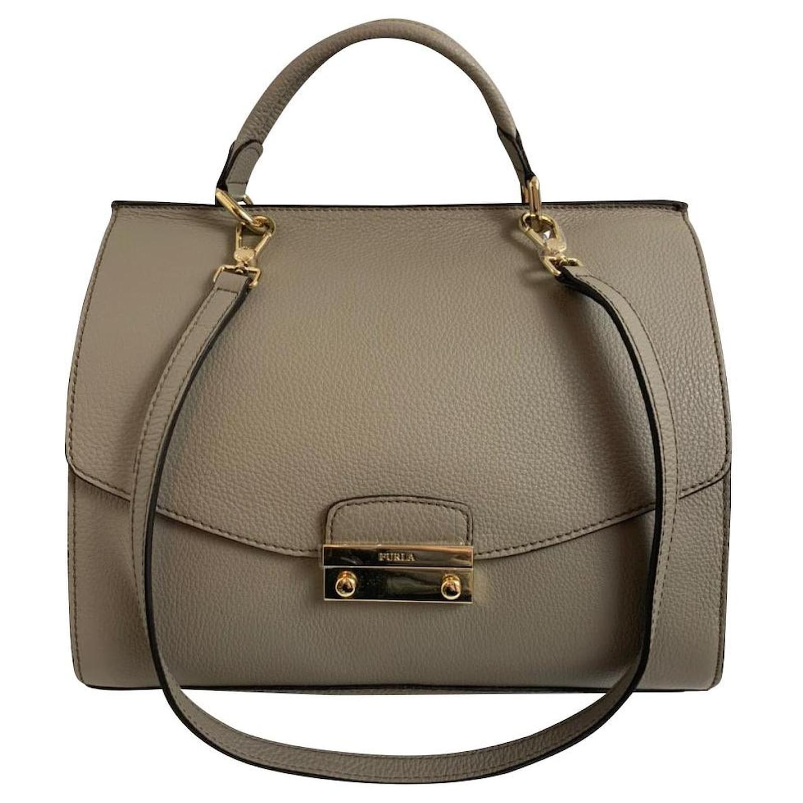 Furla Cuir Gris ref.160305 - Joli Closet