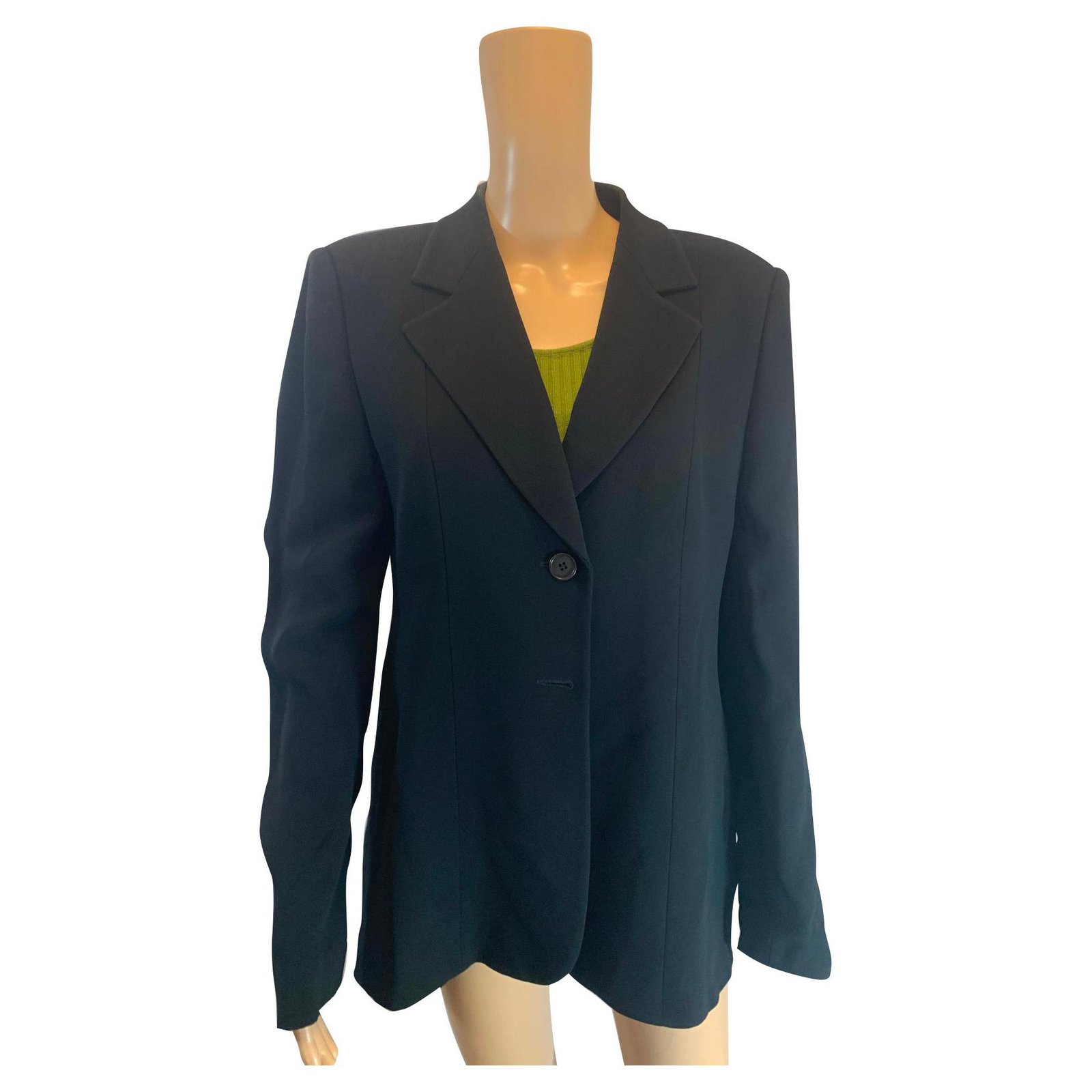 Emporio Armani Black suit set Wool Viscose  - Joli Closet