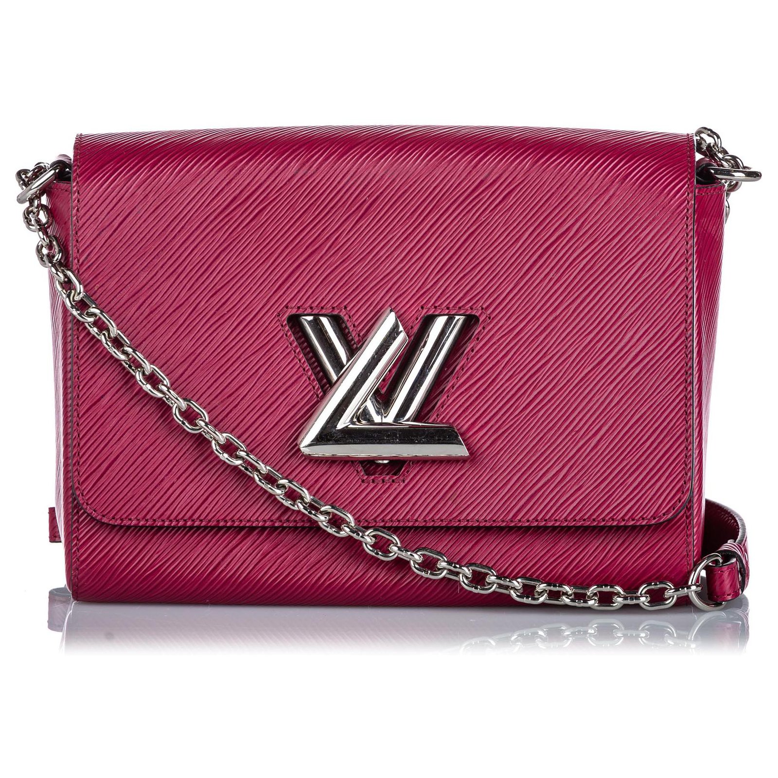 Louis Vuitton Pink Epi Twist MM Leather Metal ref.160428 - Joli Closet