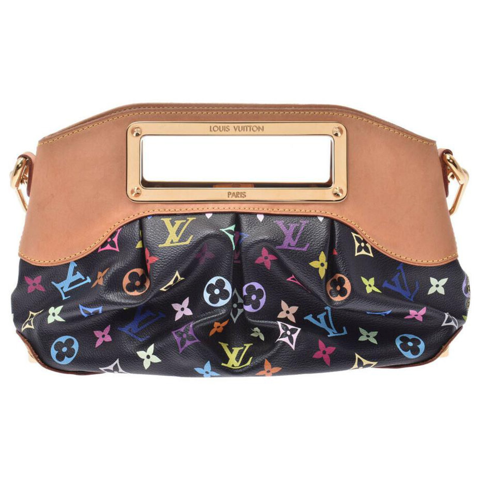 Louis Vuitton LV Monogram Judy PM M40258 Multicolor Black Handbag
