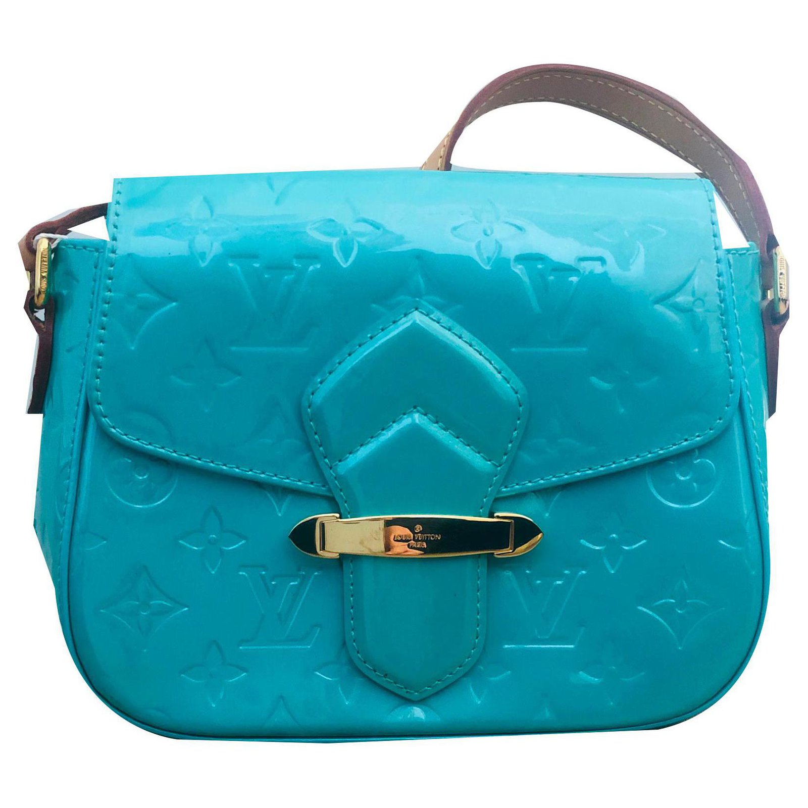 Louis Vuitton Bellflower pm Turquoise Patent leather ref.160534 - Joli  Closet