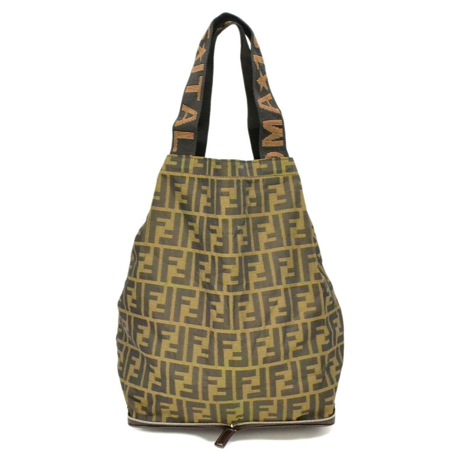 fendi zucca shopper tote