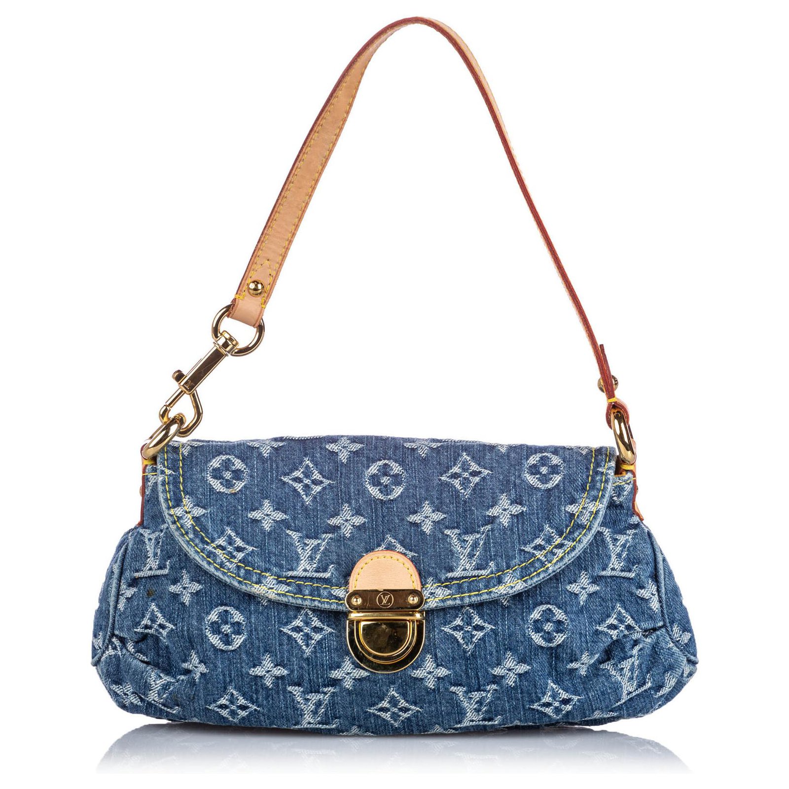 louis vuitton denim mini pleaty bolsa