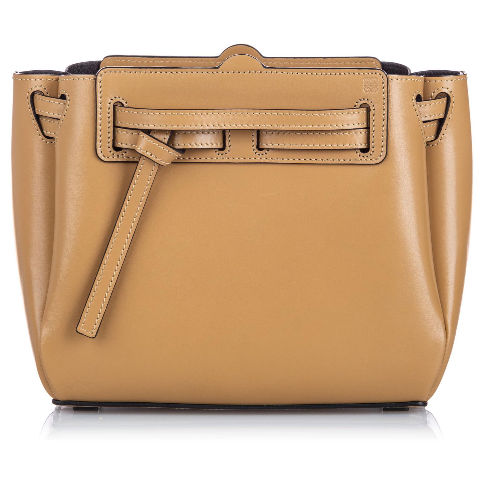 Loewe Brown Mini Leather Lazo Crossbody