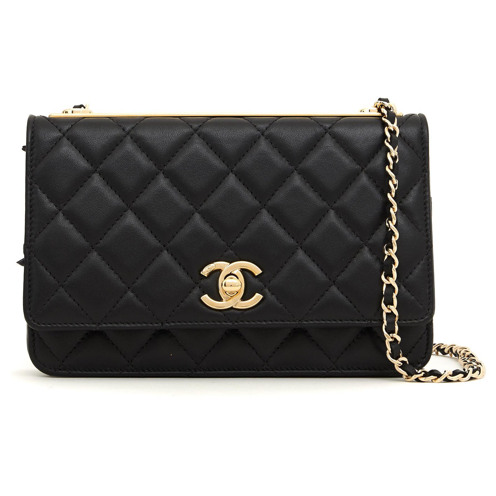 Chanel WOC Wallet on Chain w/dustbag and box Black Leather ref.174909 - Joli  Closet