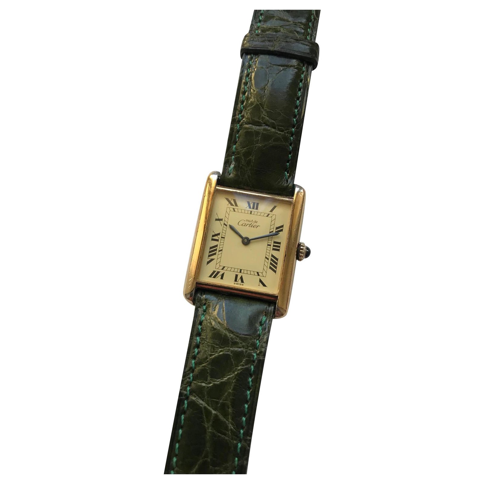 cartier tank verde