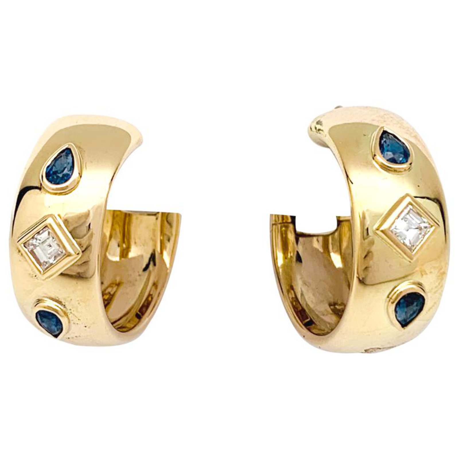 cartier diamond earrings hoops