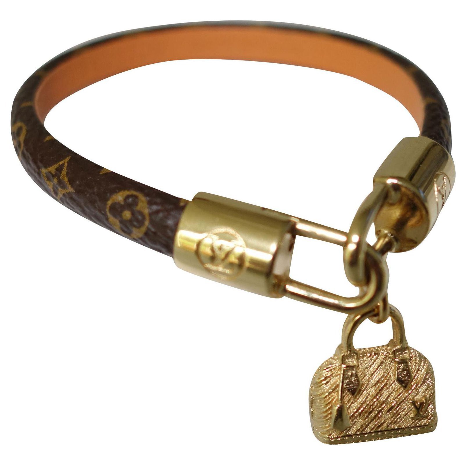 En cuir bracelet Louis Vuitton Marron en Cuir - 37543943